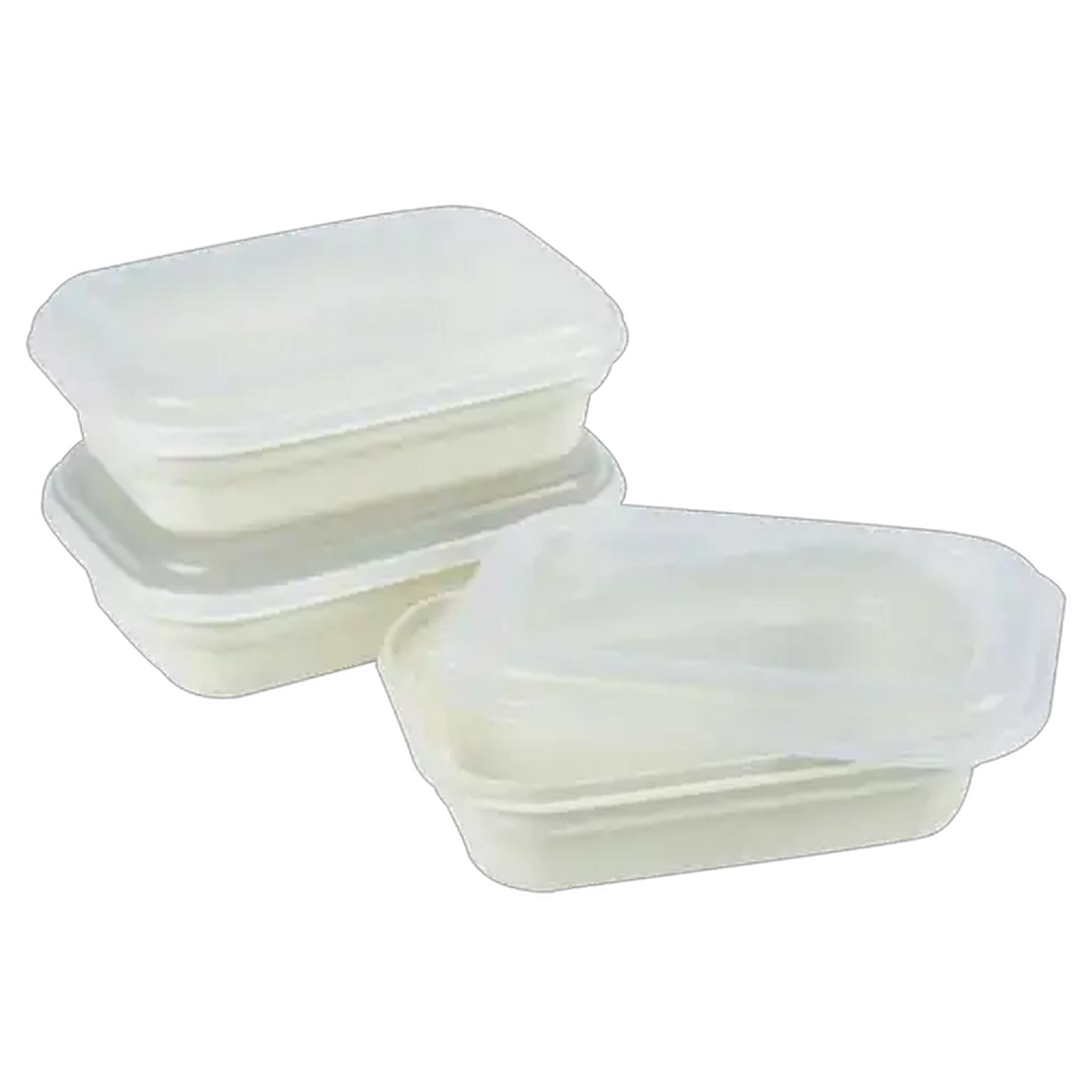 Image of Micropro Rectangular Plastic Food Storage Container Set 3-Piece