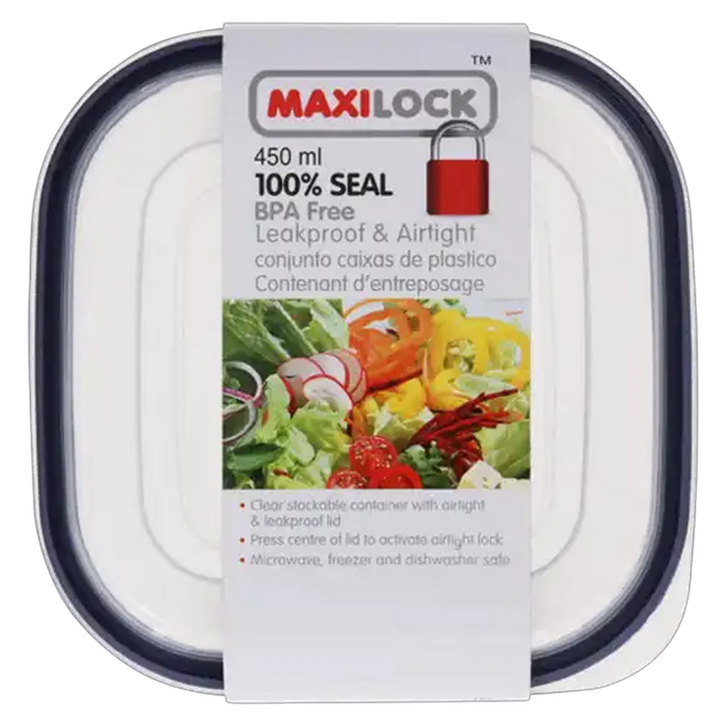 Image of Maxilock Square Container 0.45L