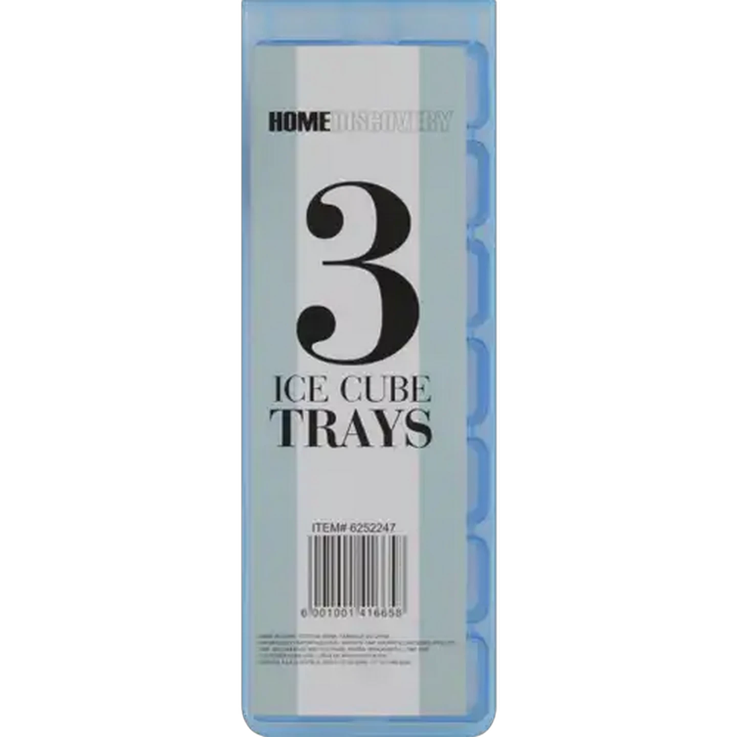 Image of Home Discovery Blue Ice Cube Trays 3-Pack