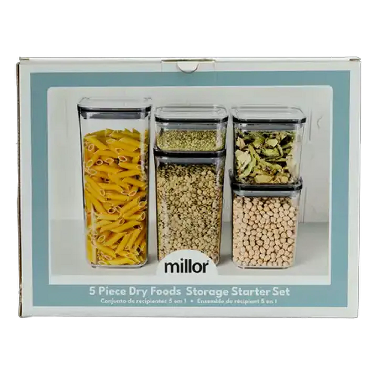 Image of Millor Clear Canister 5 Piece