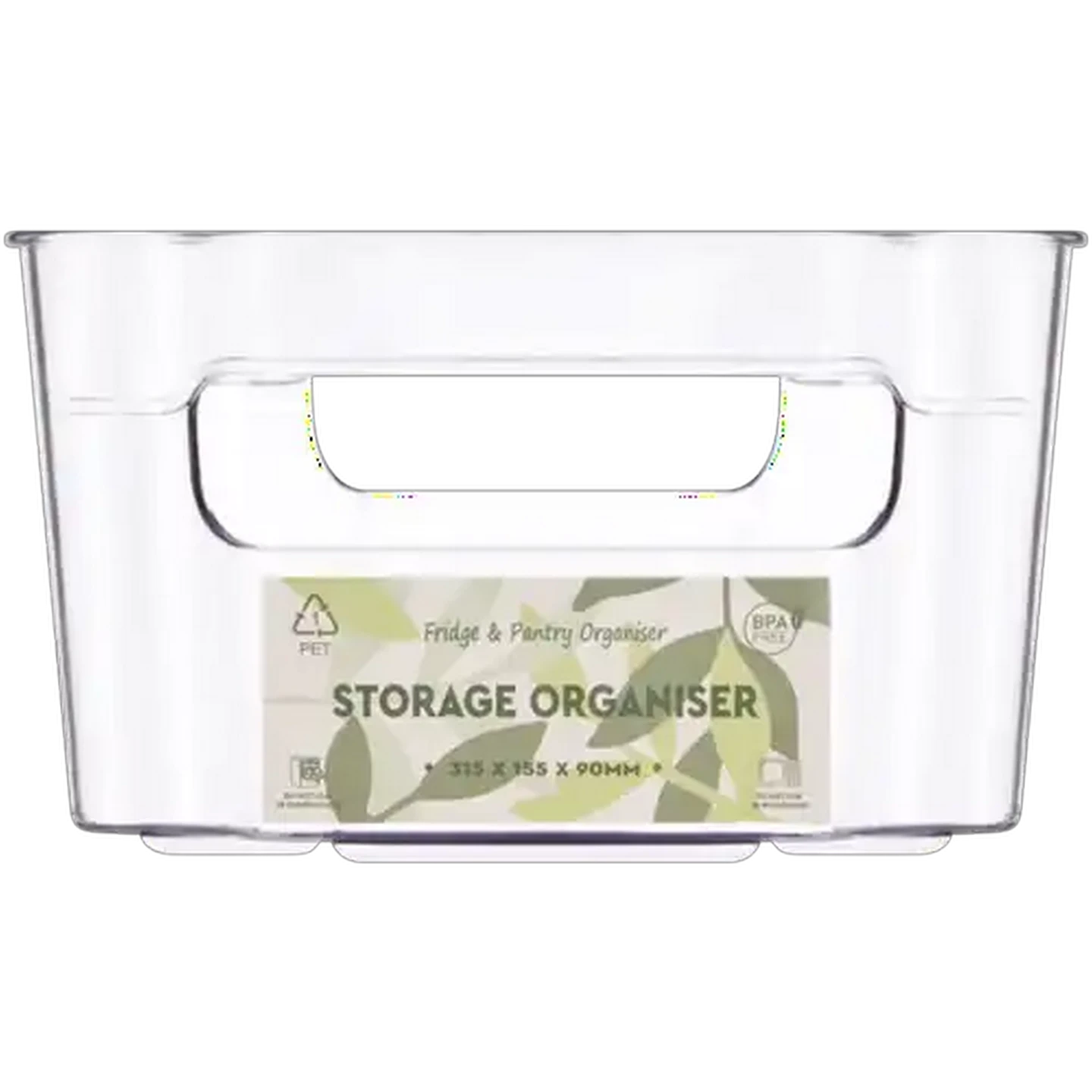 Image of Fridge & Pantry Clear Plastic Storage Organiser