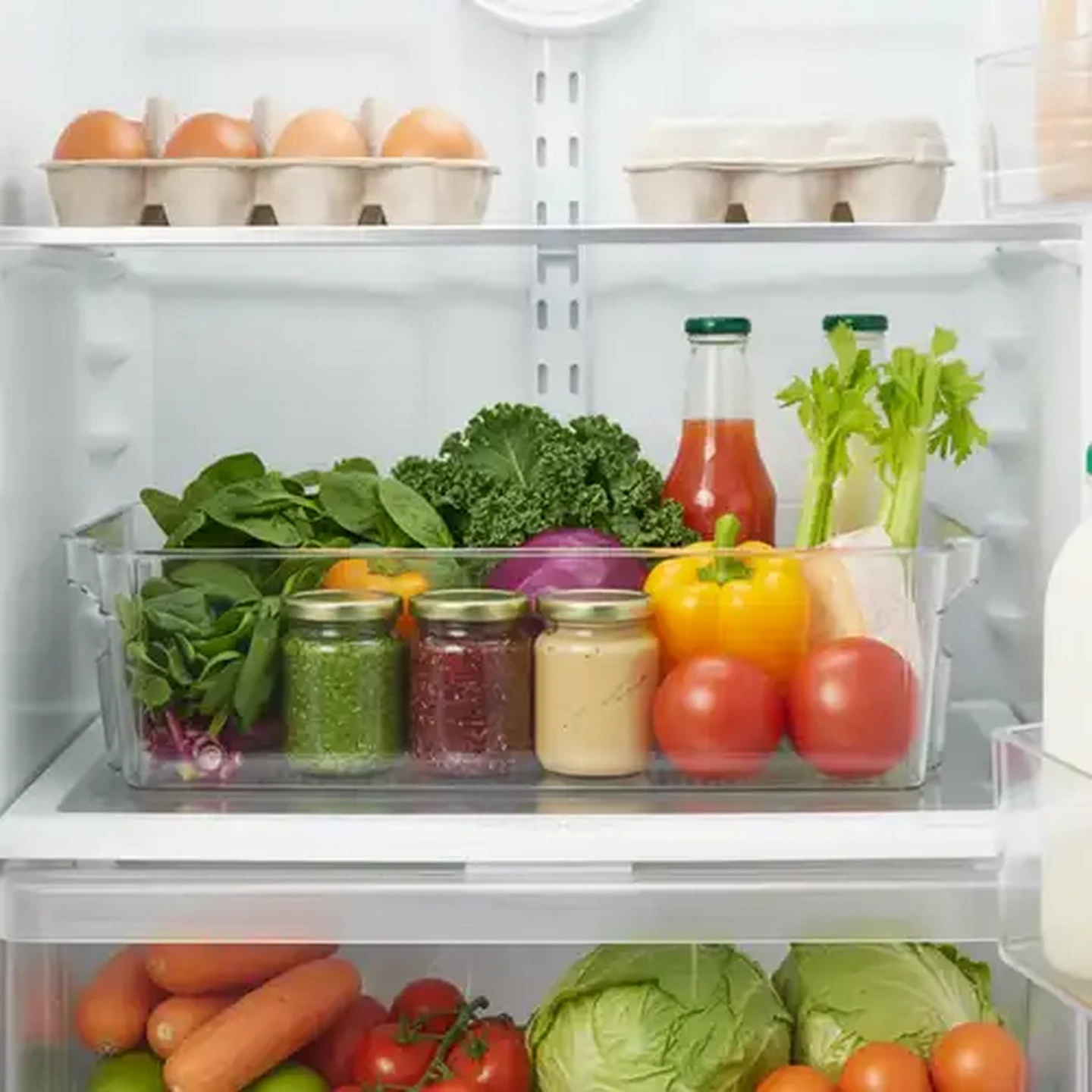 Image of Fridge & Pantry Clear Plastic Storage Organiser