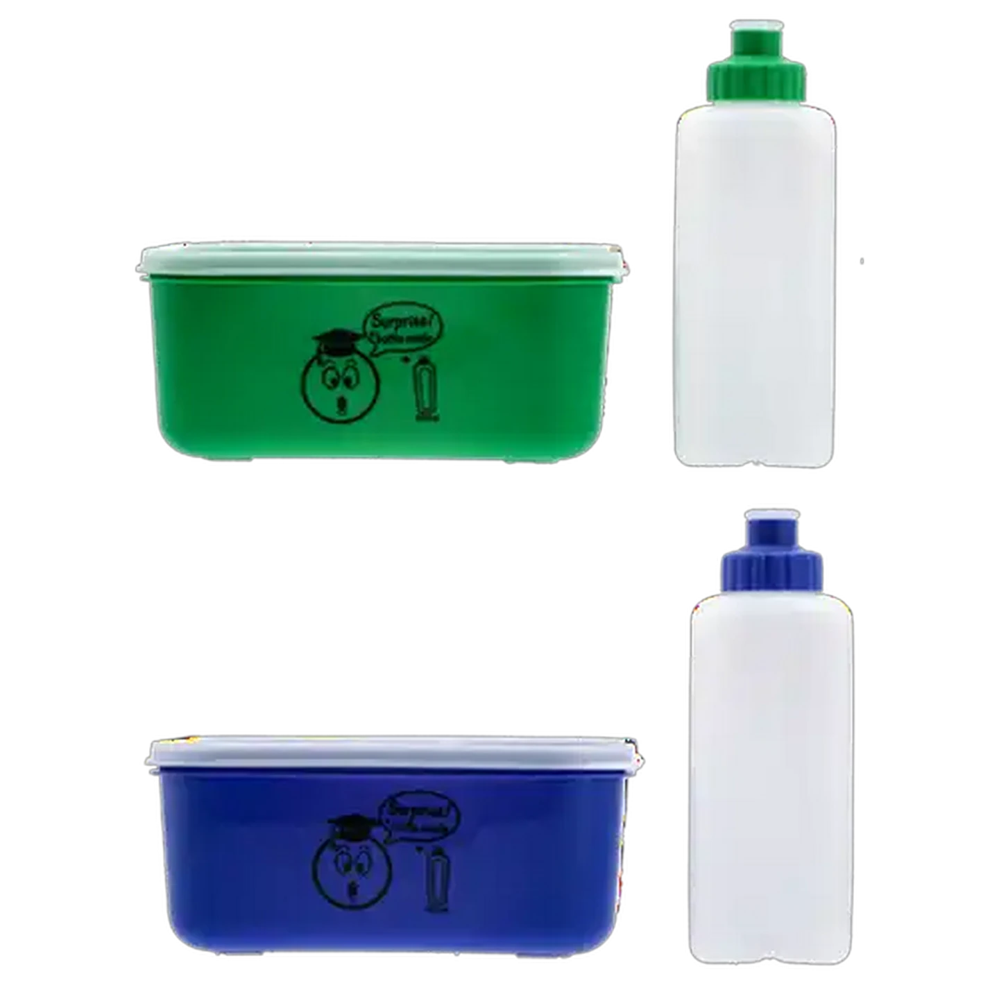 Image of Cascade Plastic Lunch Box & Bottle Set 2-Piece (Colour May Vary)