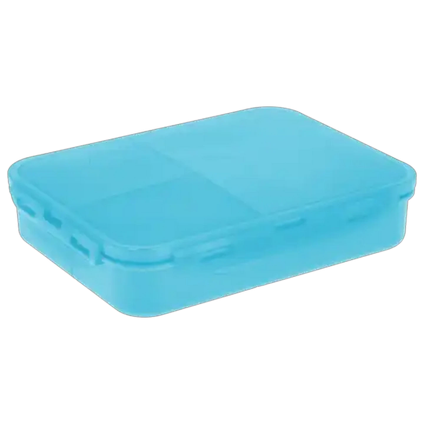 Image of Plastic Hinged Compartment Lunch Box (Colour May Vary)