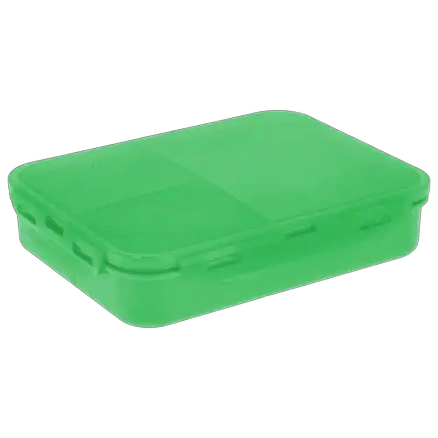 Image of Plastic Hinged Compartment Lunch Box (Colour May Vary)