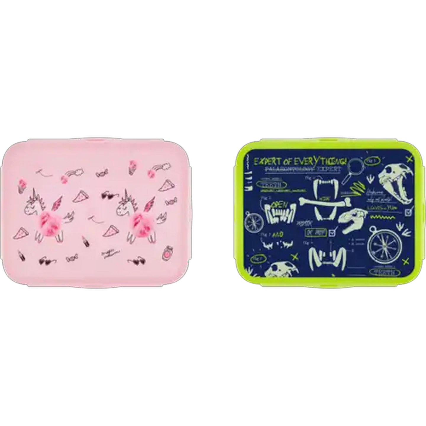Image of Plastic Compartment Lunch Box 1L (Colour May Vary)