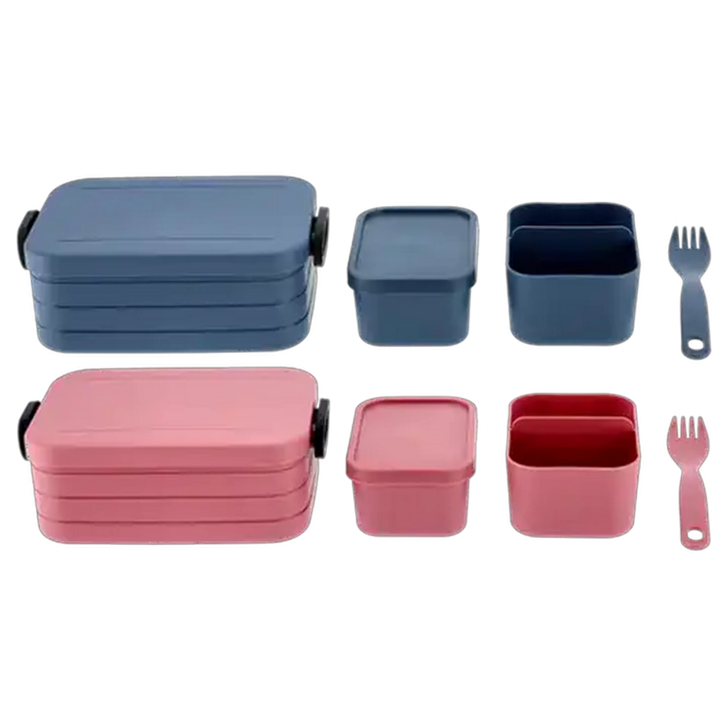 Image of Plastic Bento 3-Compartment Lunch Box 900ml (Colour May Vary)