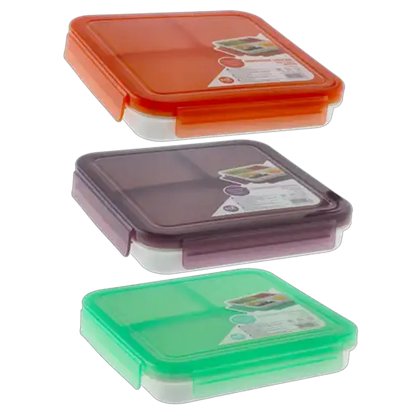 Image of Compartment Lunch Box 850ml (Colour May Vary)