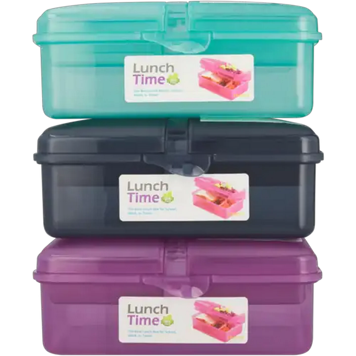 Image of Lunch Time Top Deck Lunch Box 1500ml (Colour May Vary)