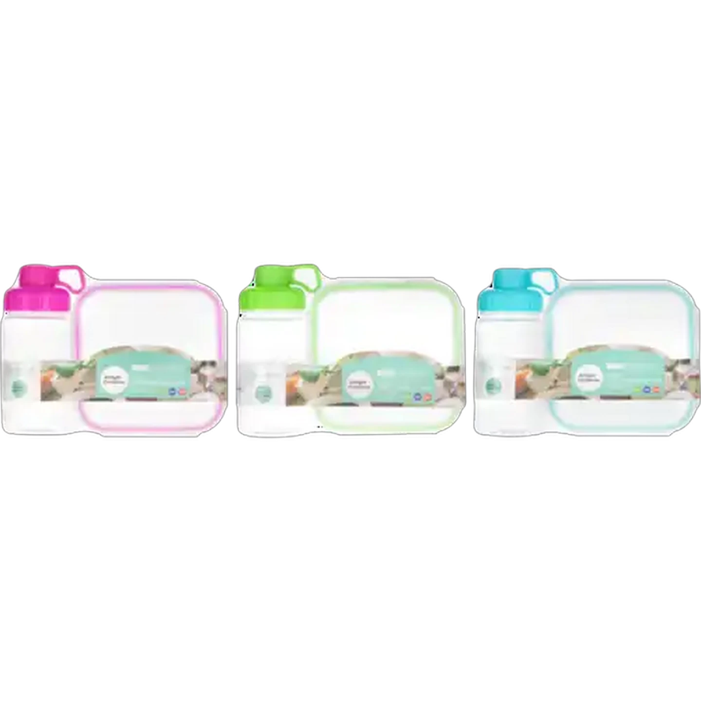Image of Home Discovery Clip Lock Lunch Box & Bottle Set 2-Piece (Colour May Vary)