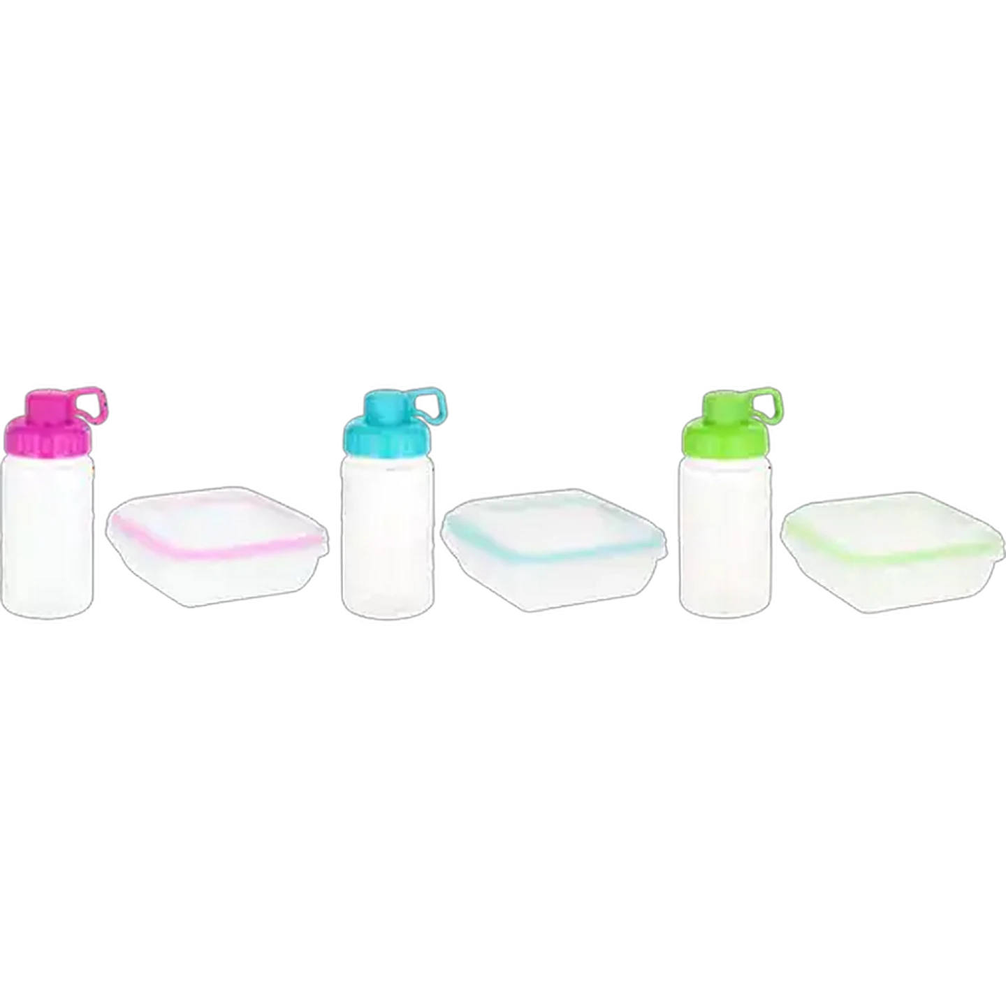 Image of Home Discovery Clip Lock Lunch Box & Bottle Set 2-Piece (Colour May Vary)