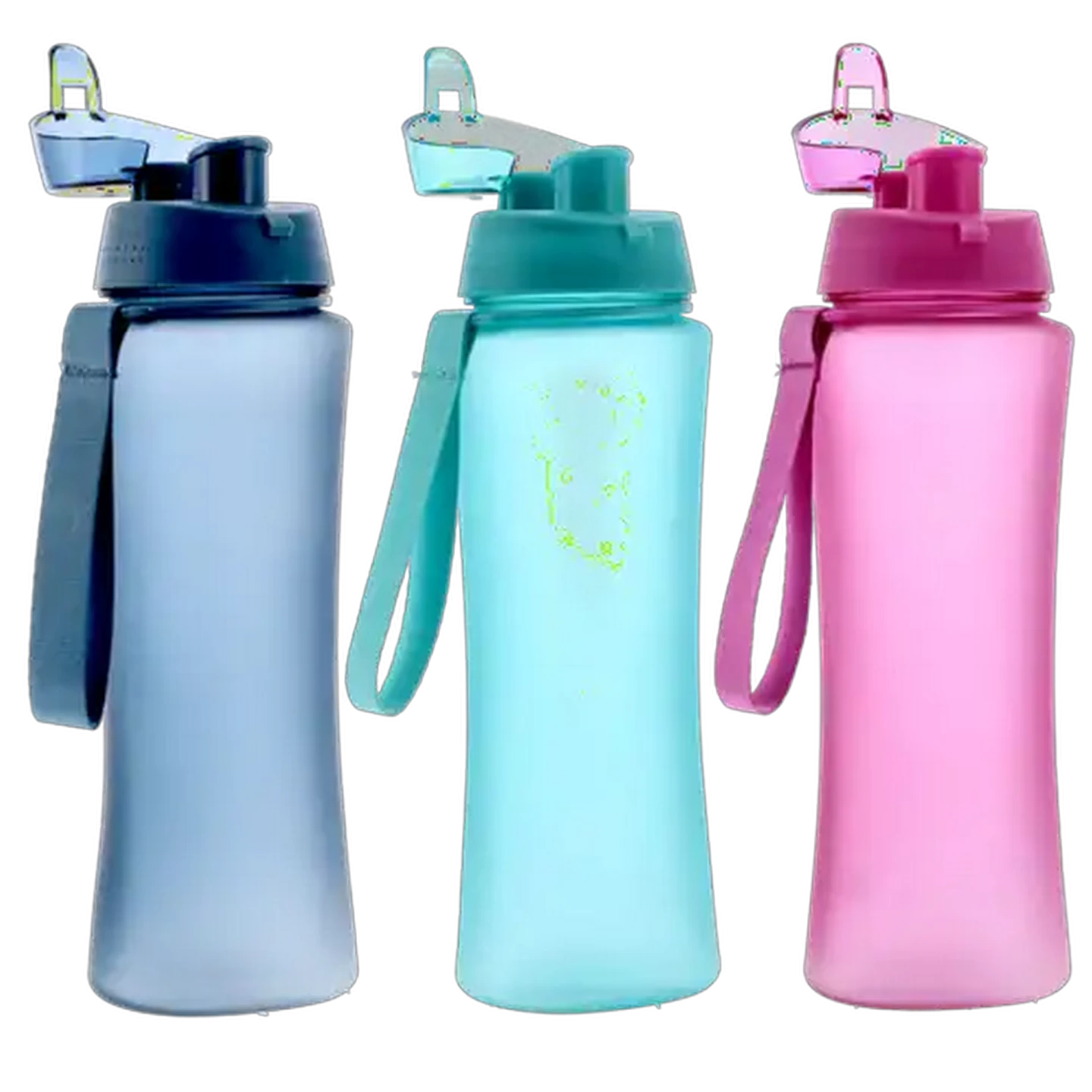 Image of Plastic Matt Closed Cap Bottle 650ml (Colour May Vary)