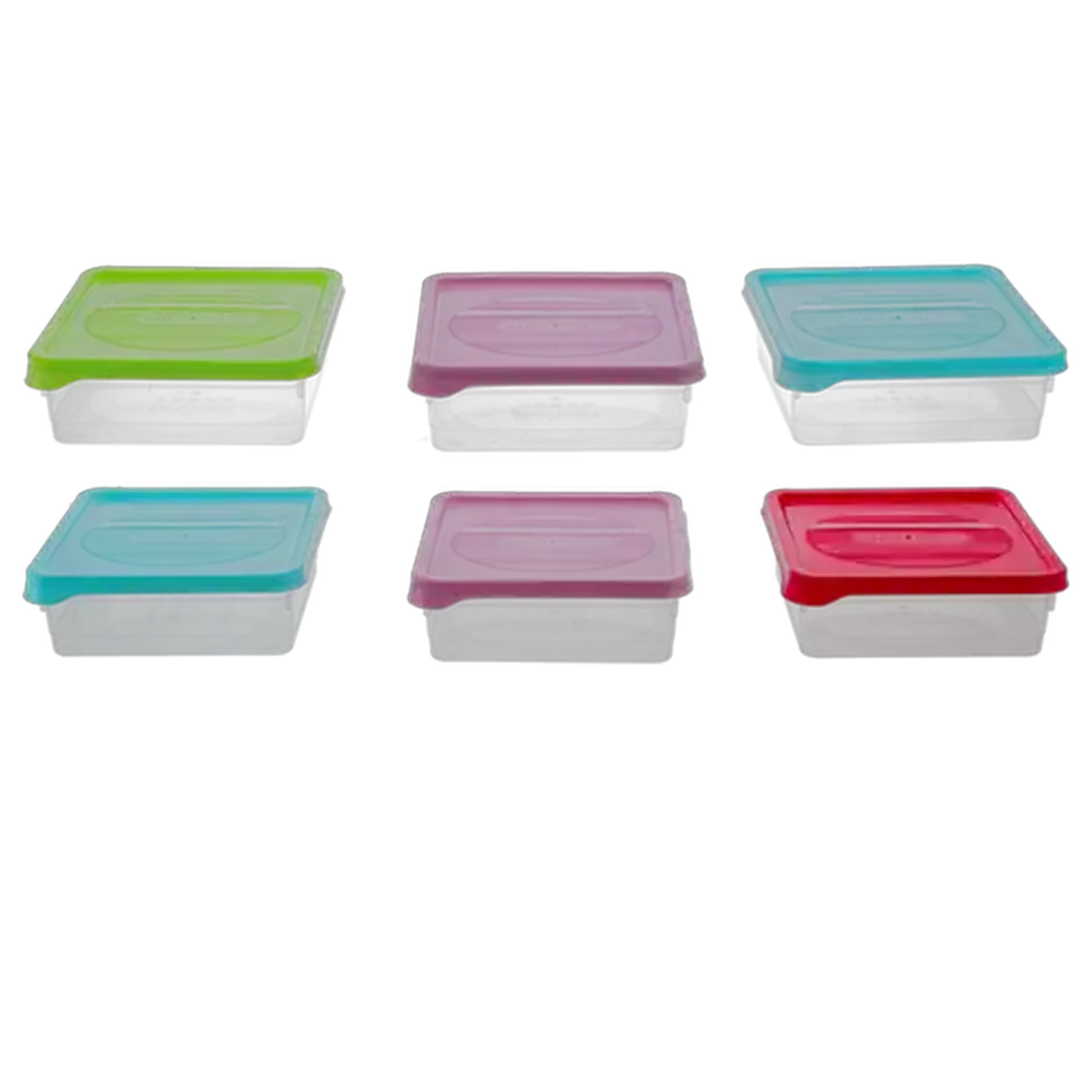 Image of Nu Ware Plastic Kids' Value Pack Lunch Boxes 3-Pack (Colour May Vary)
