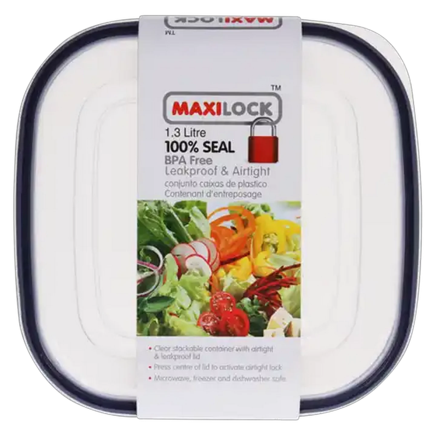 Image of Maxilock Square Container 1.3L