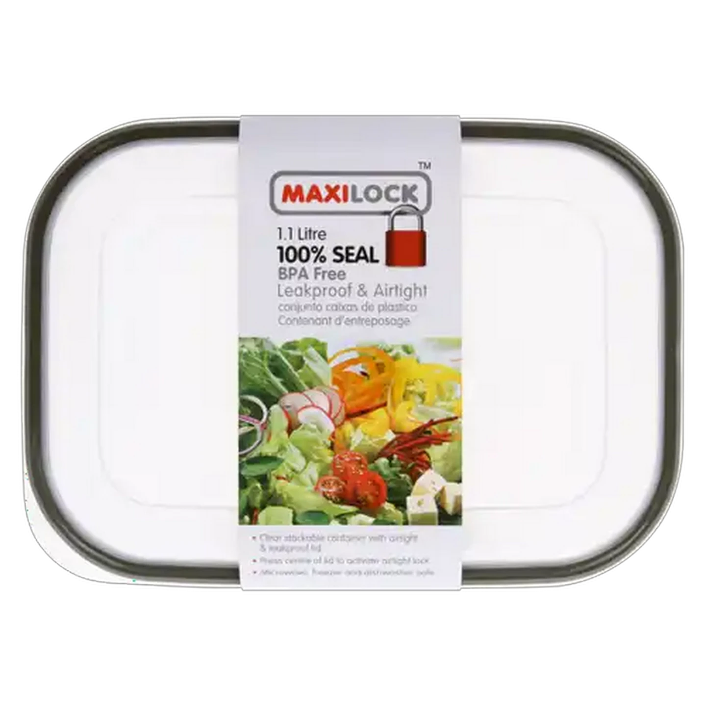 Image of Maxilock Rectangular Container 1.1L