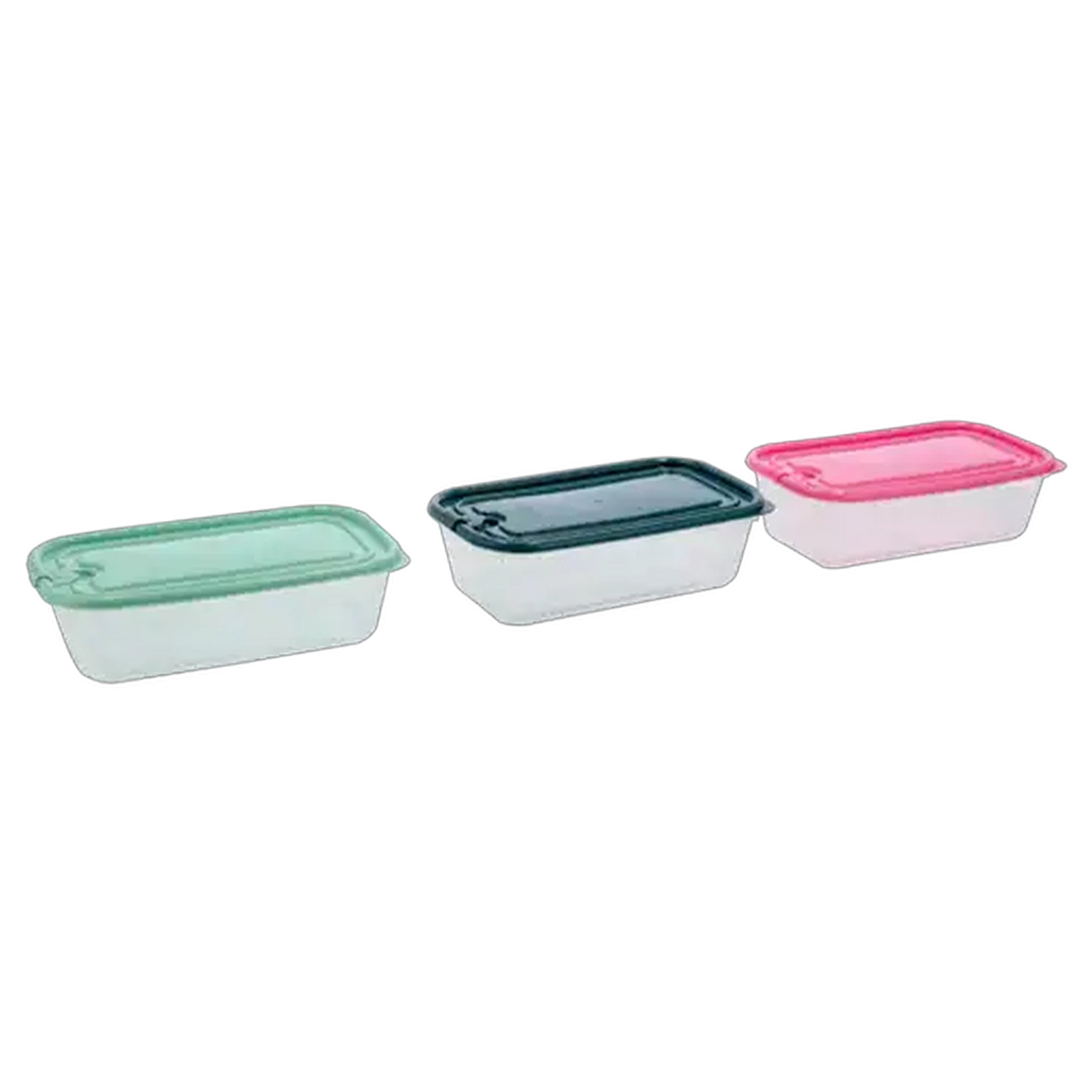 Image of Home Discovery Airtight Rectangular Container Set 3 x 600ml