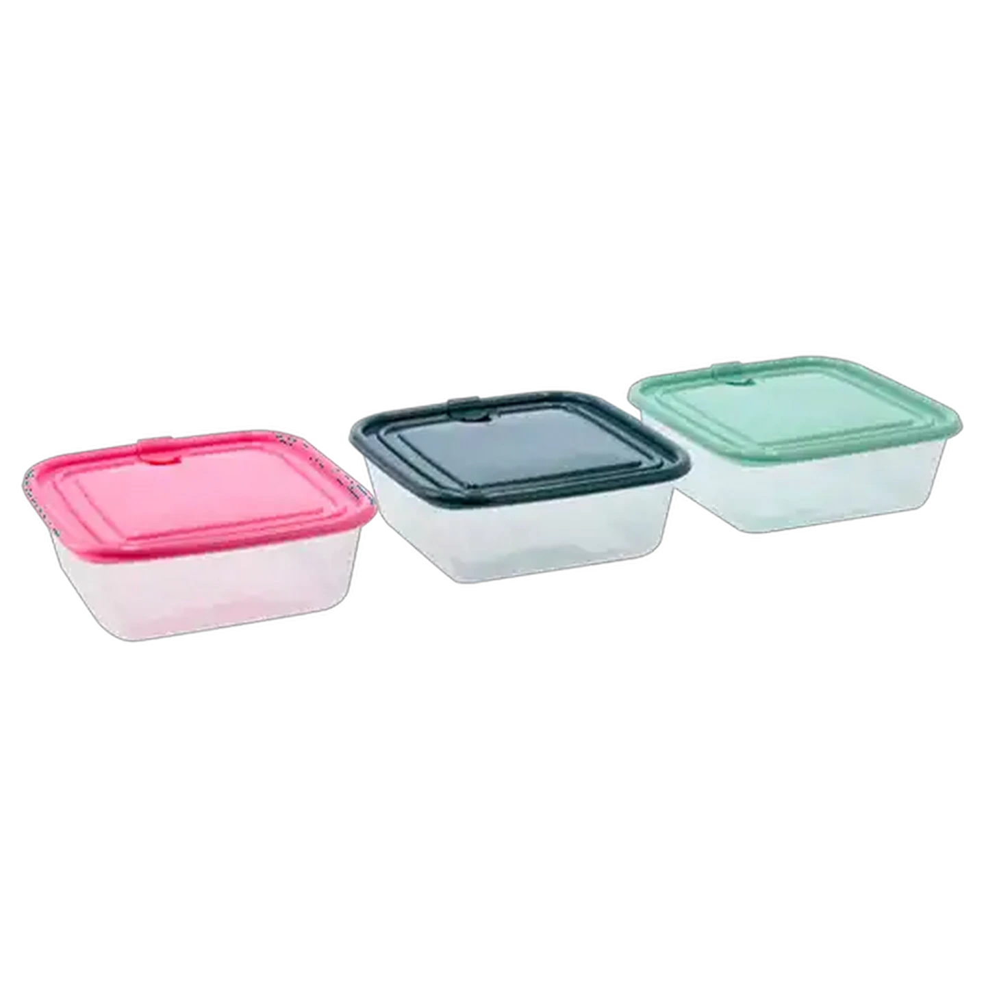 Image of Home Discovery Square Disc Container 680ml 3 Pack