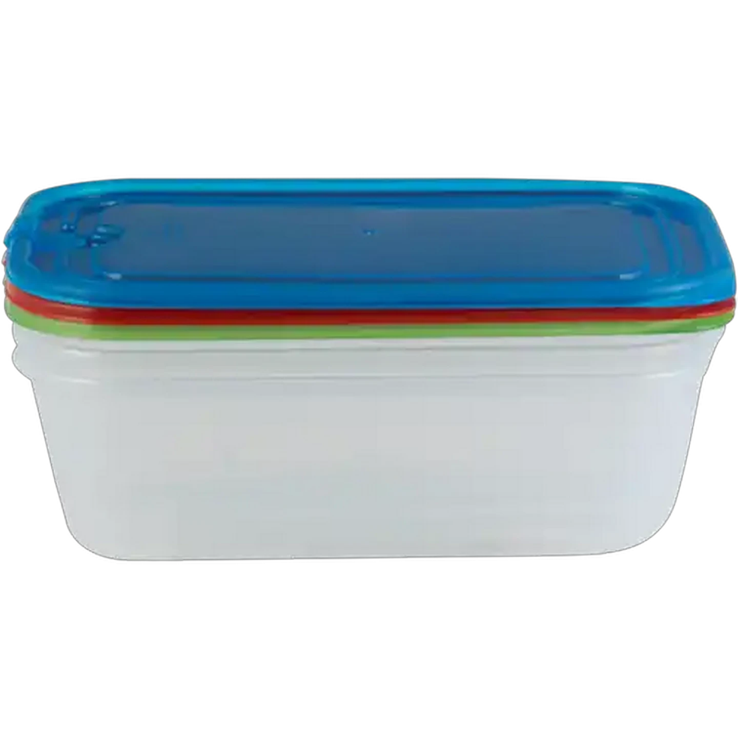 Image of Home Discovery Multicoloured Rectangular Airtight Storage Container Set 3-Pack