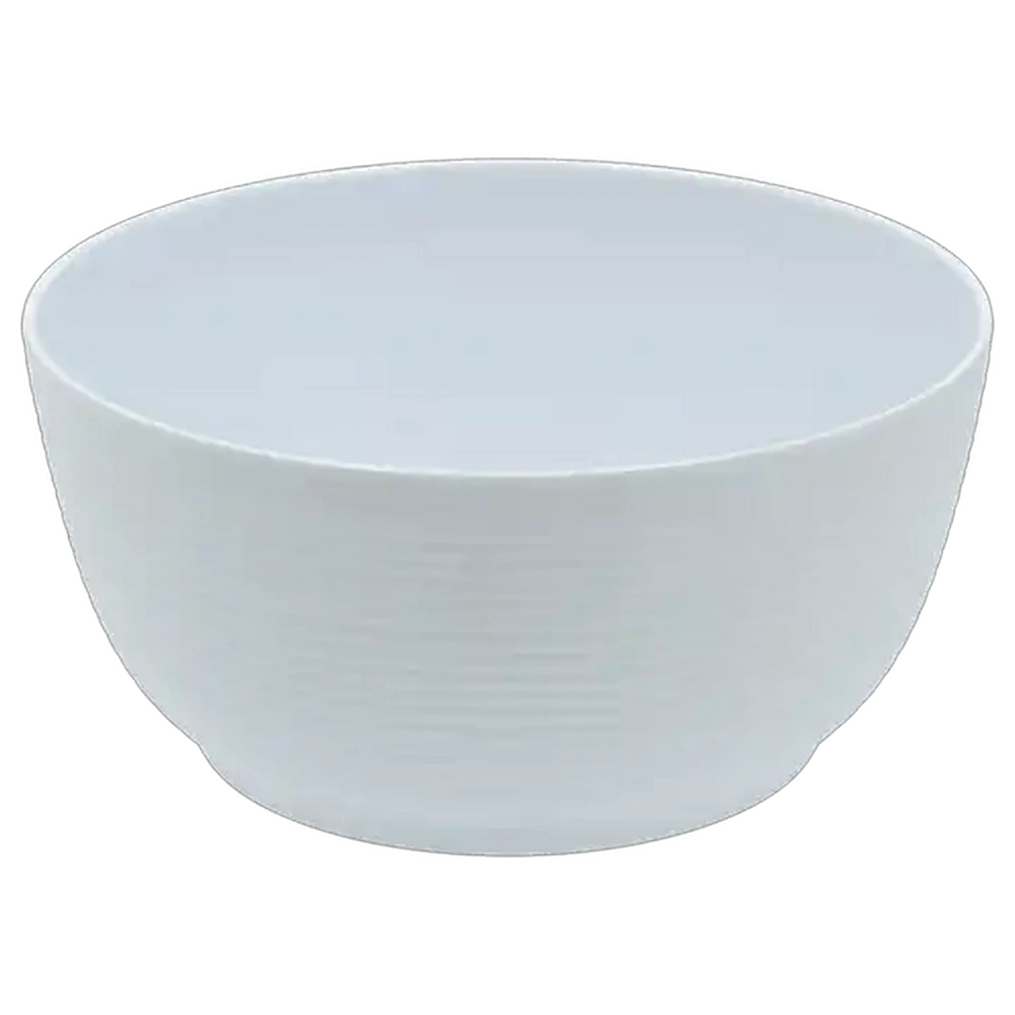 Image of Earth Tone White Melamine Salad Bowl