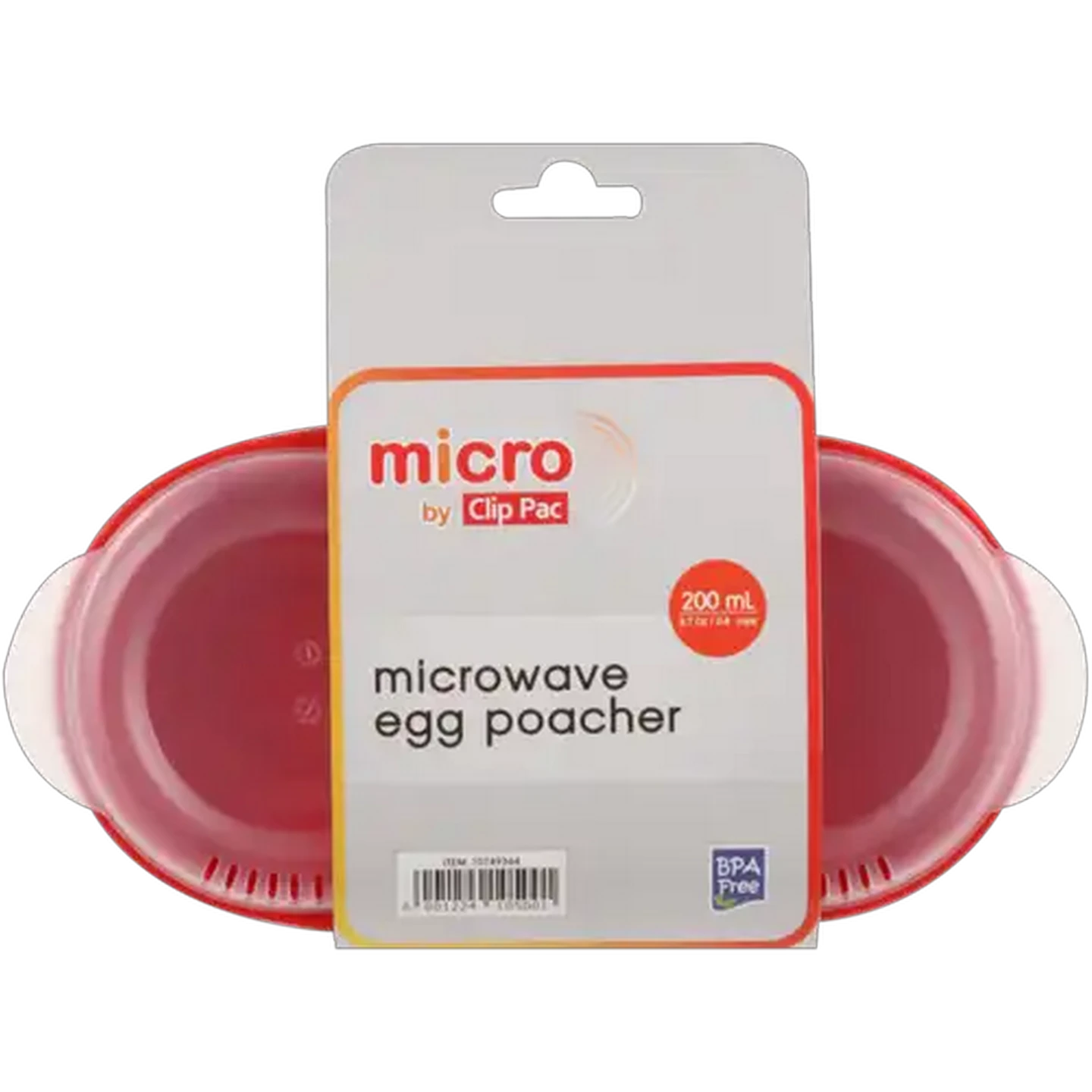 Image of Clip Pac Microwave Egg Poacher 2 Eggs
