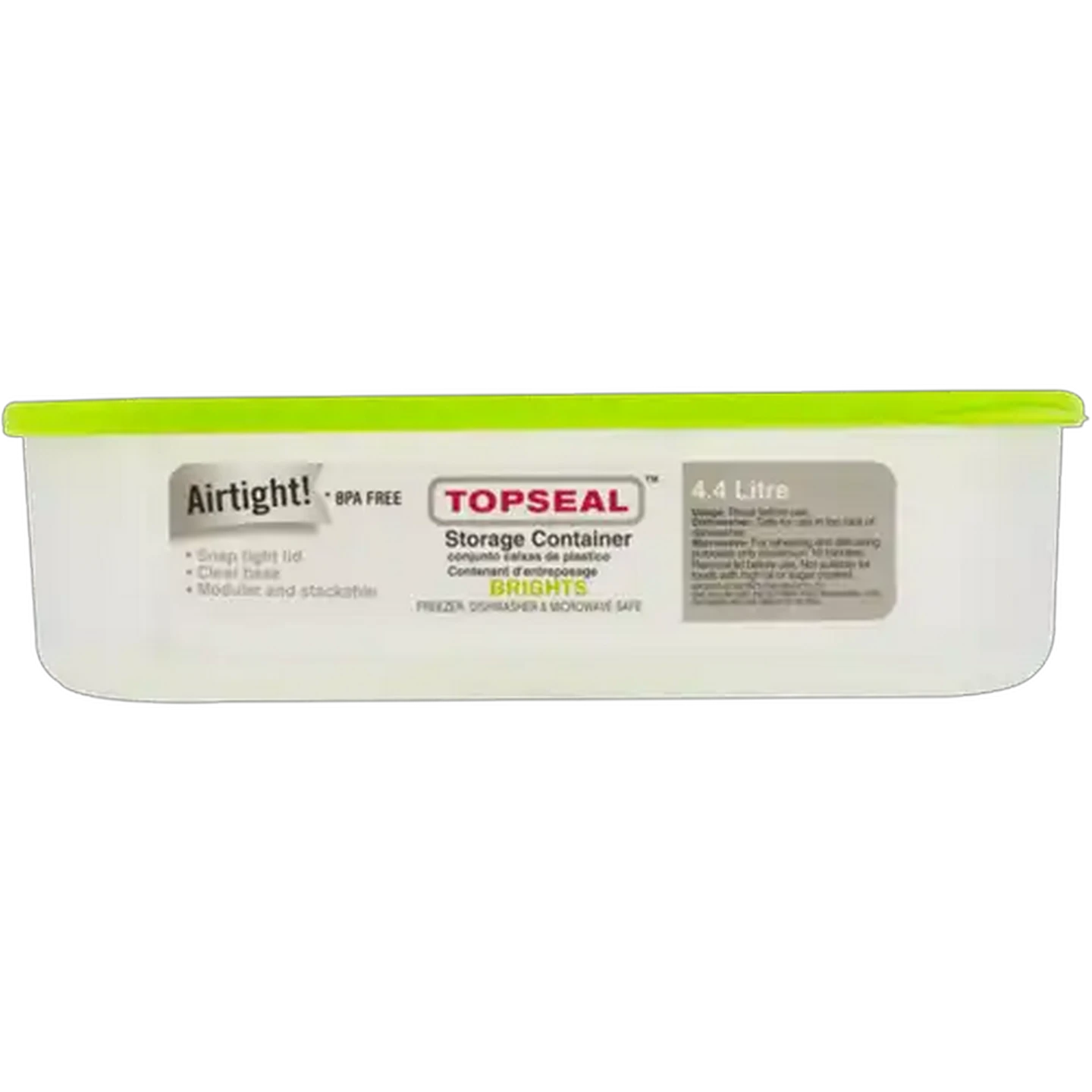 Image of Topseal Brights Storage Container 4.4L (Colour May Vary)