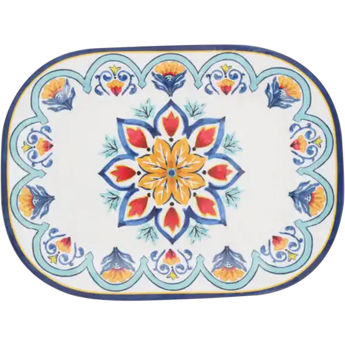 Image of Mediterranean Melamine Tray 43 x 32cm
