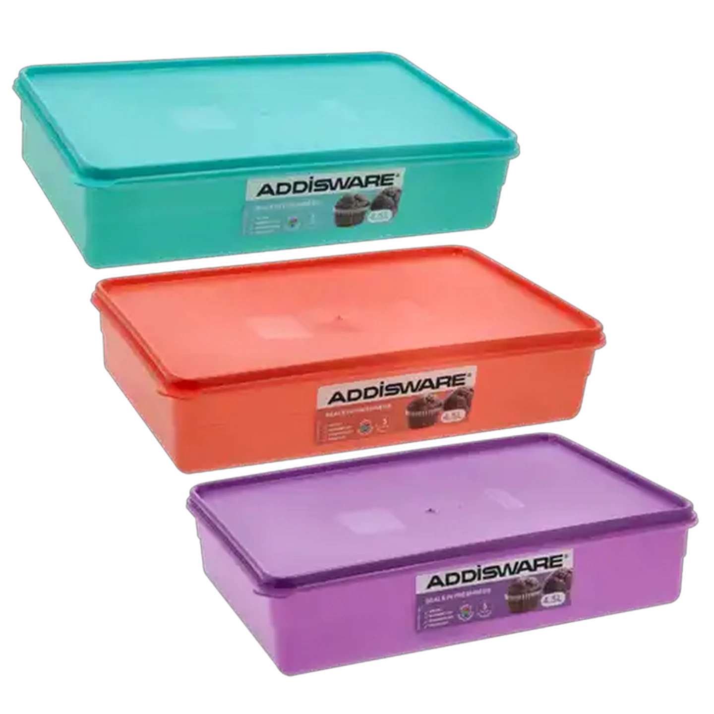 Image of ADDIS Plastic Rectangular Container 4.5L (Colour May Vary)