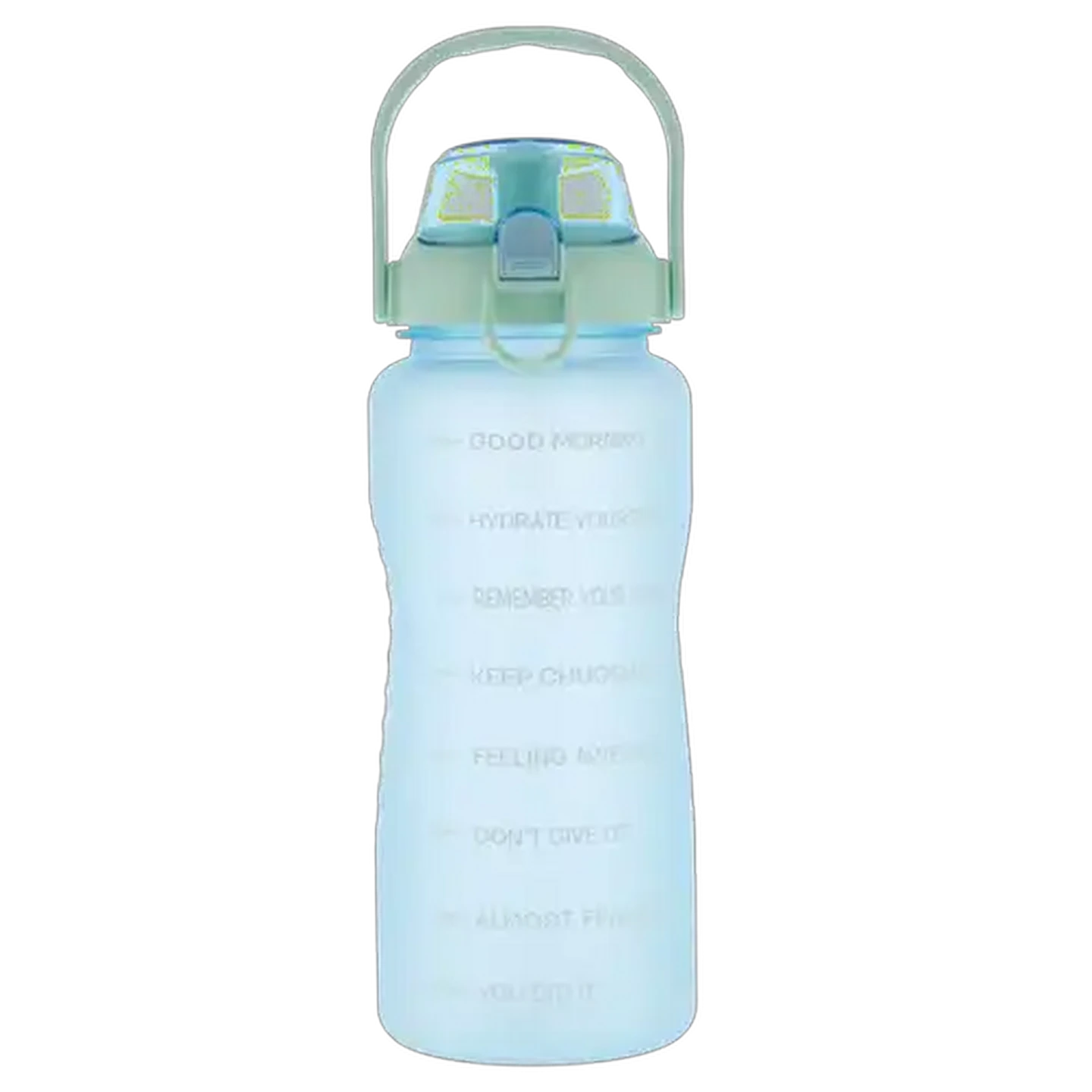 Image of Goals PETG Blue Bottle with Straw 2L