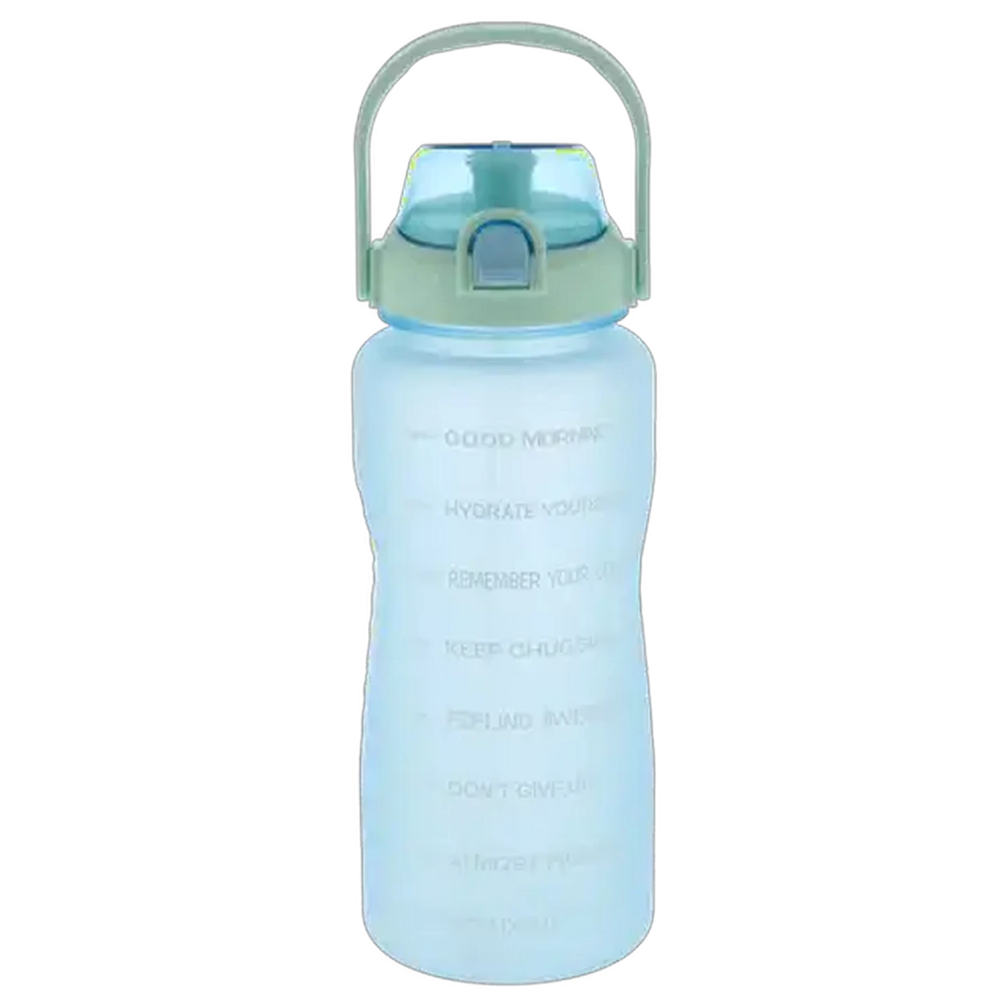 Image of Goals PETG Blue Bottle with Straw 2L