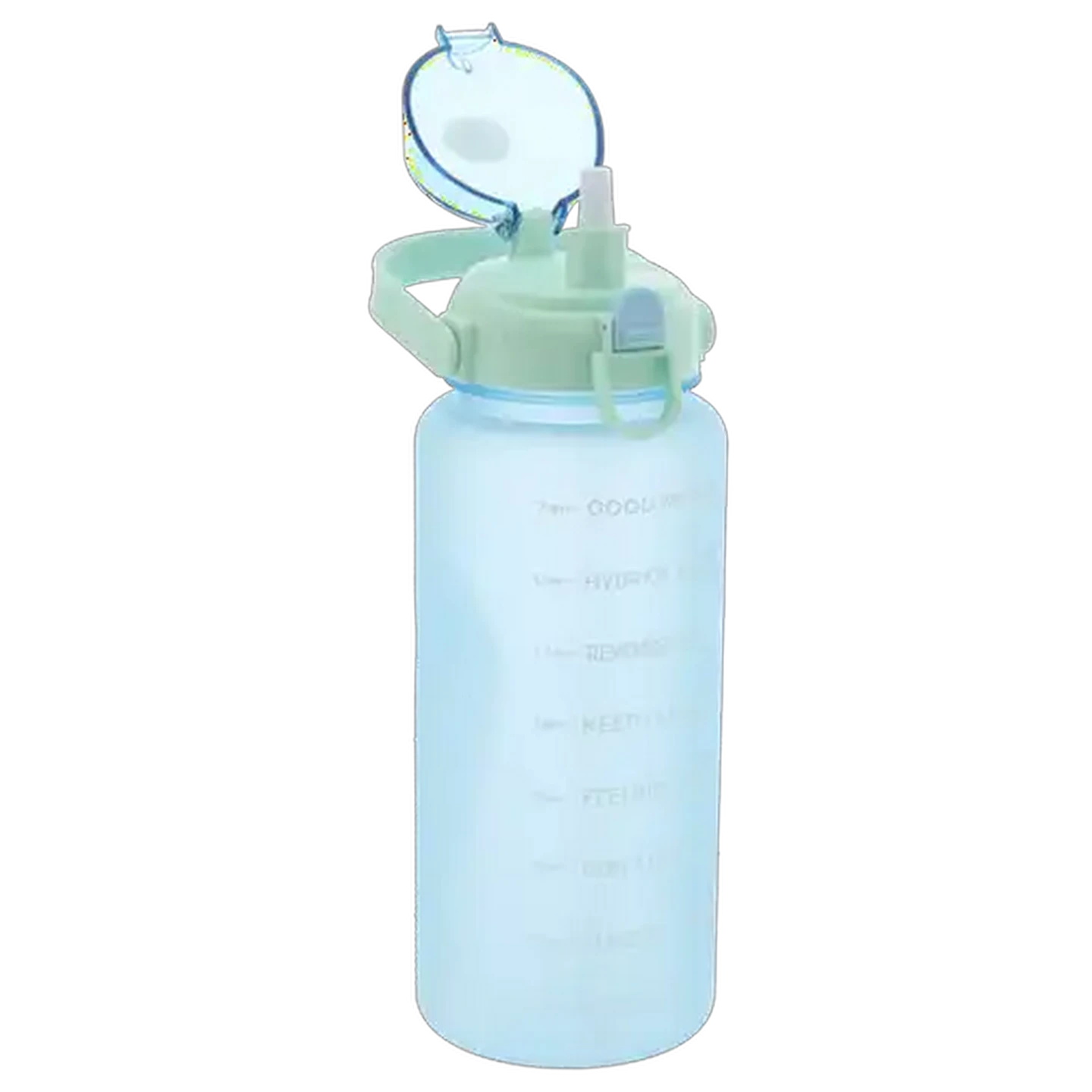Image of Goals PETG Blue Bottle with Straw 2L