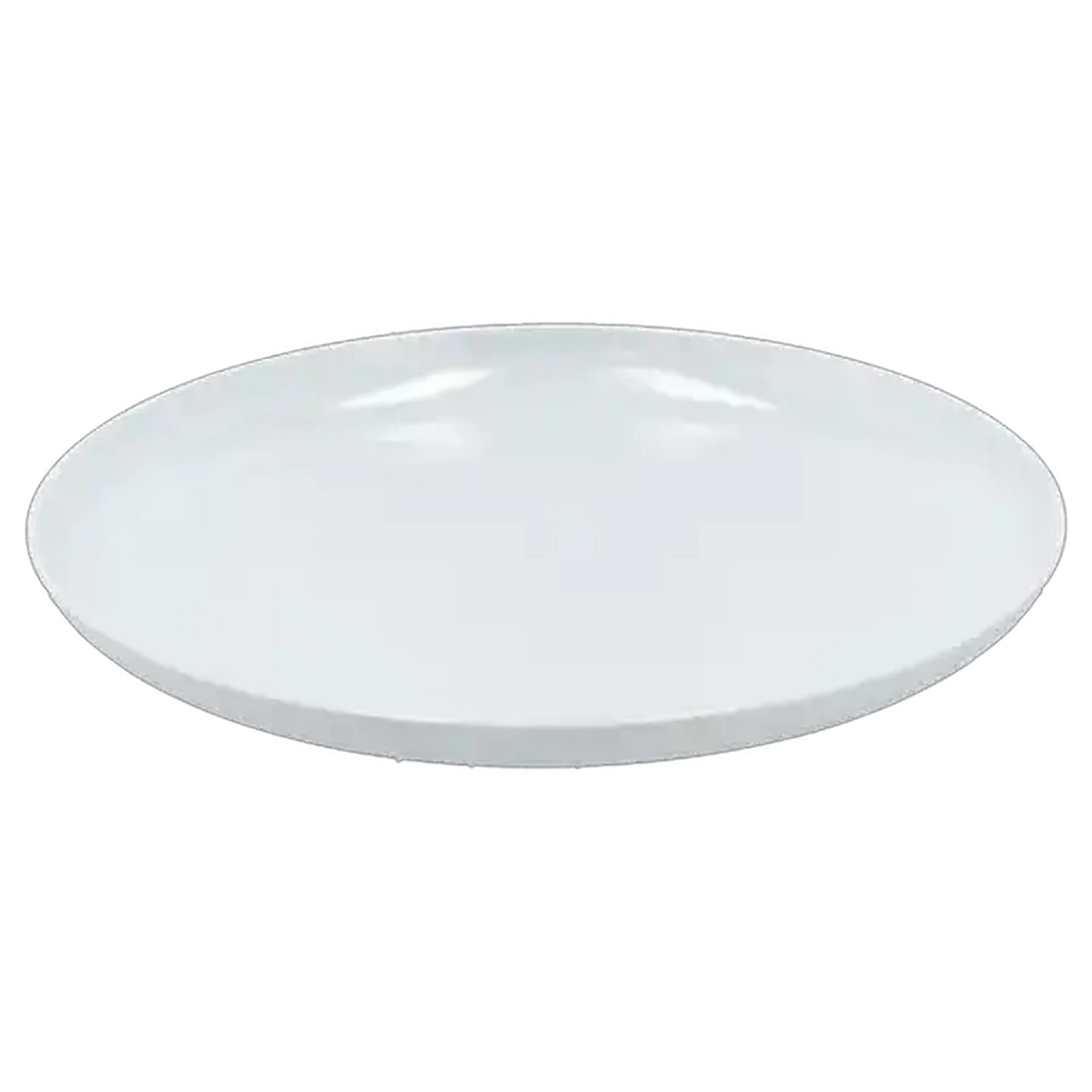 Image of Earth Tone White Melamine Dinner Plate