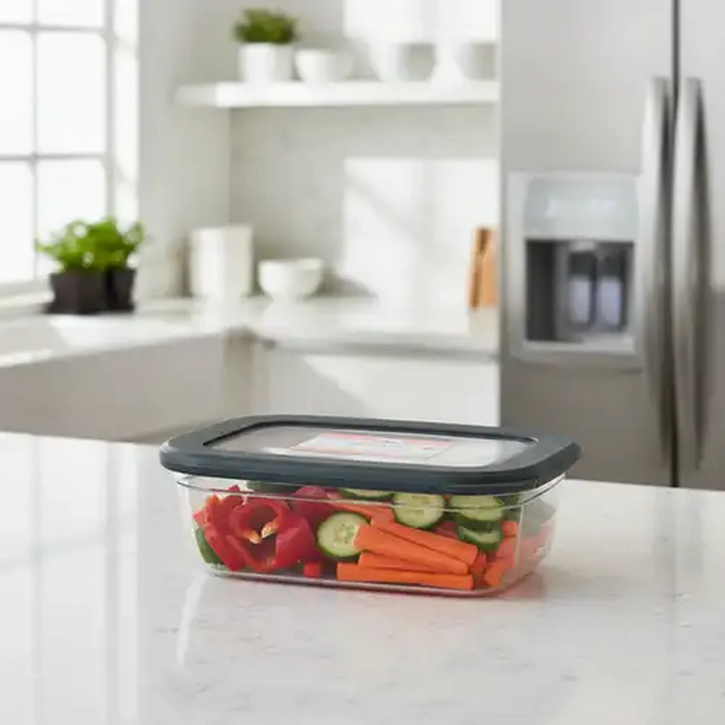 Image of Millor Plastic Rectangular Container 1.2L