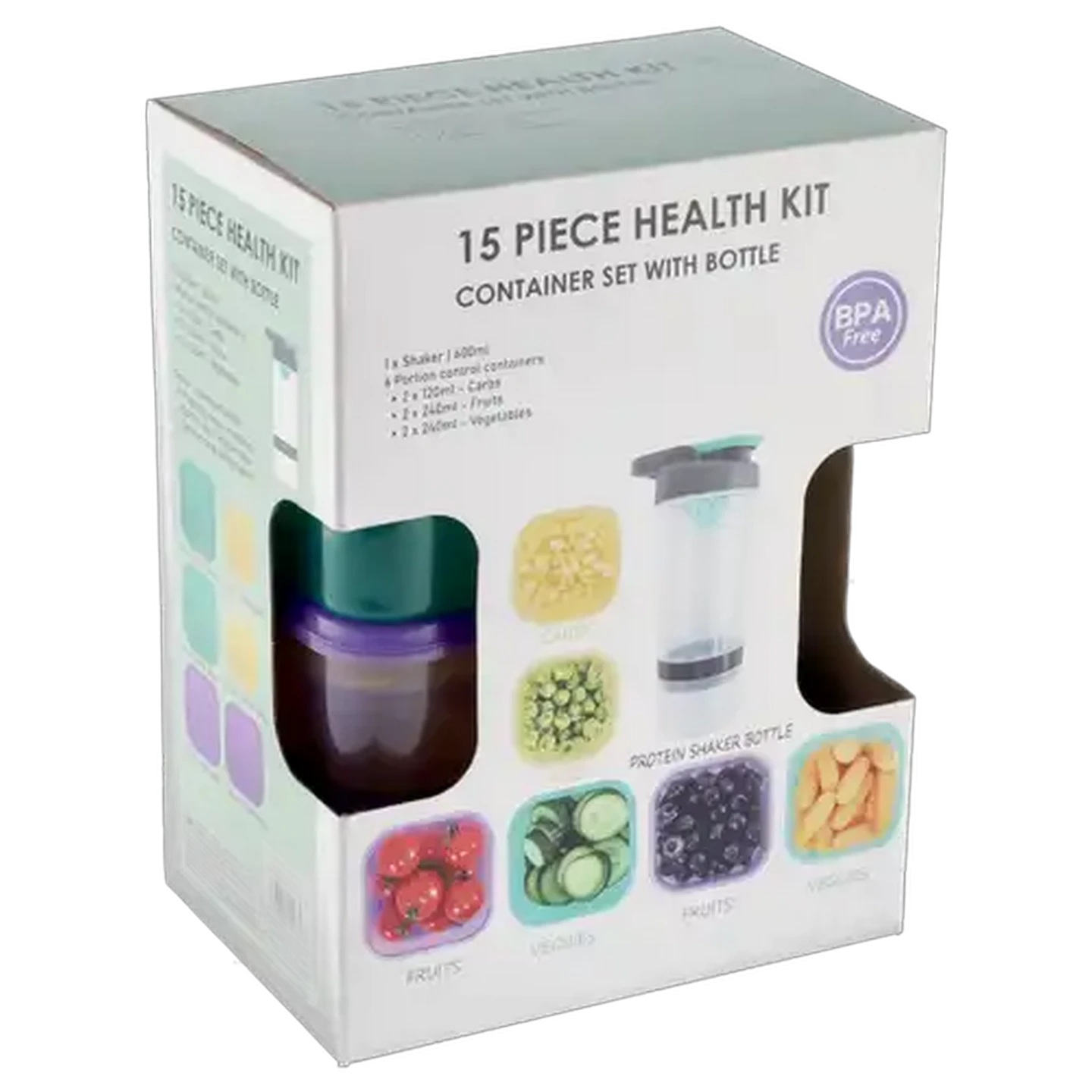 Image of Health Kit Container Set With Bottle 15 Piece