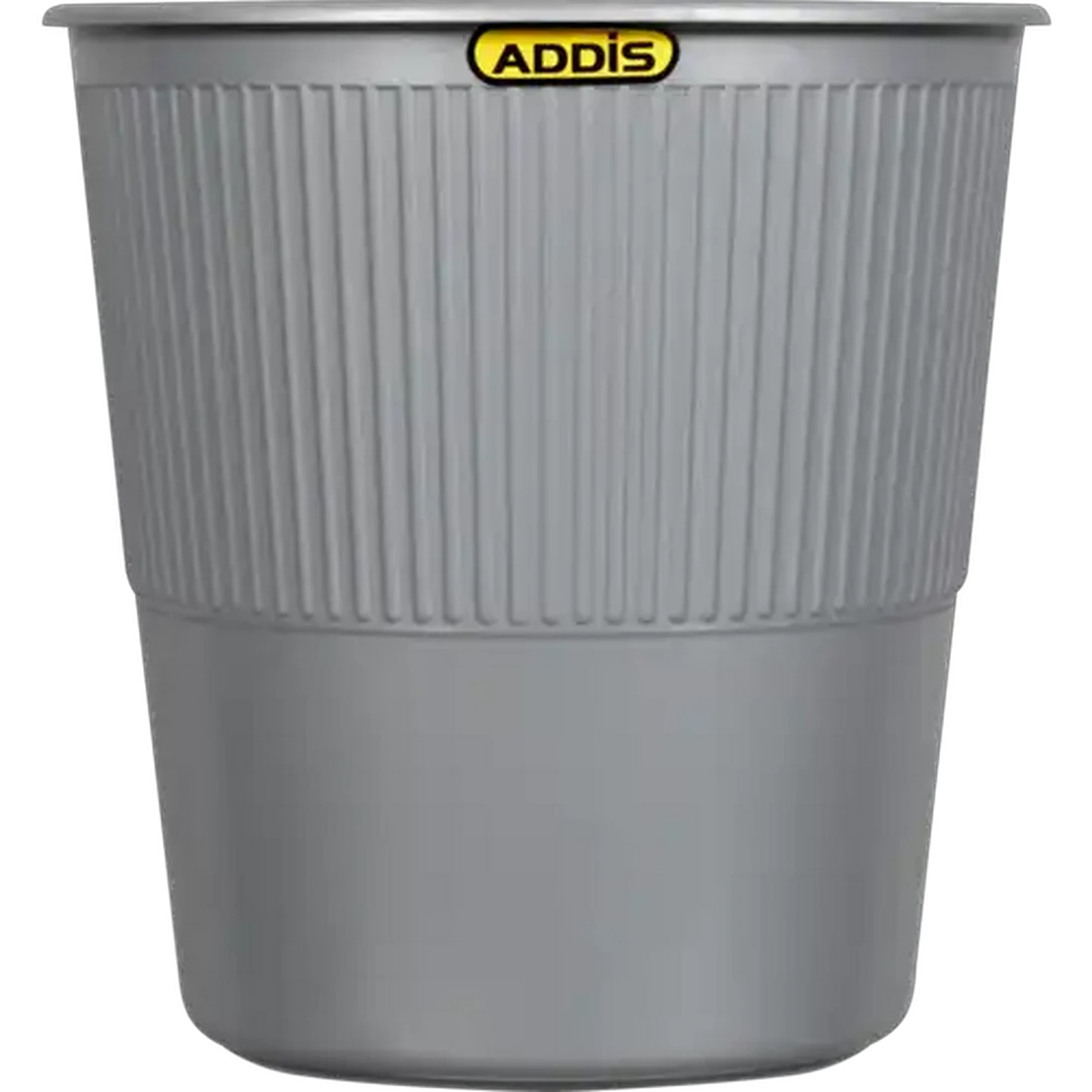Image of ADDIS Round Steel Grey Waste Bin 8.5L