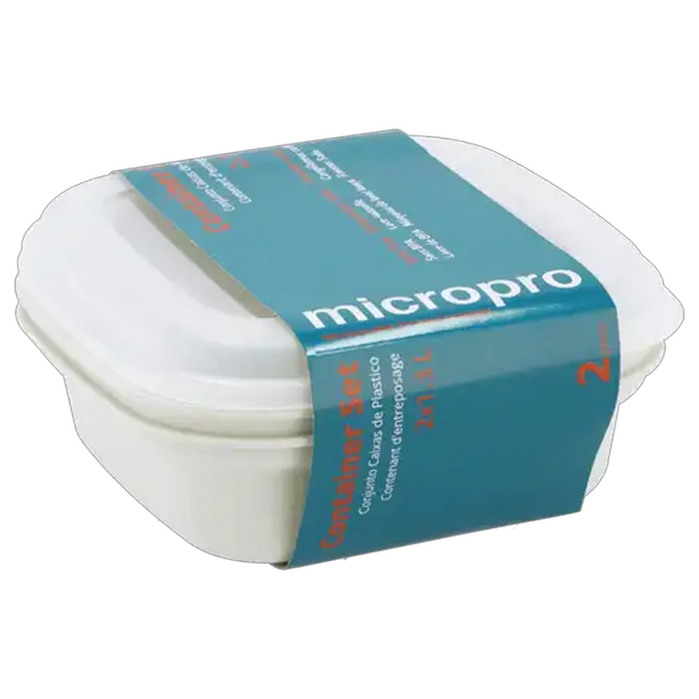 Image of Micropro Square Container Set 1.3L 2-Pack