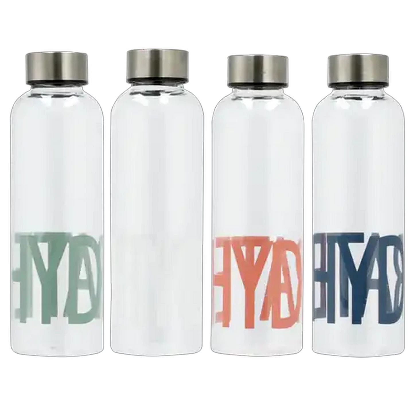 Image of Aqua Bottle with Stainless Steel Lid 500ml (Colour May Vary)
