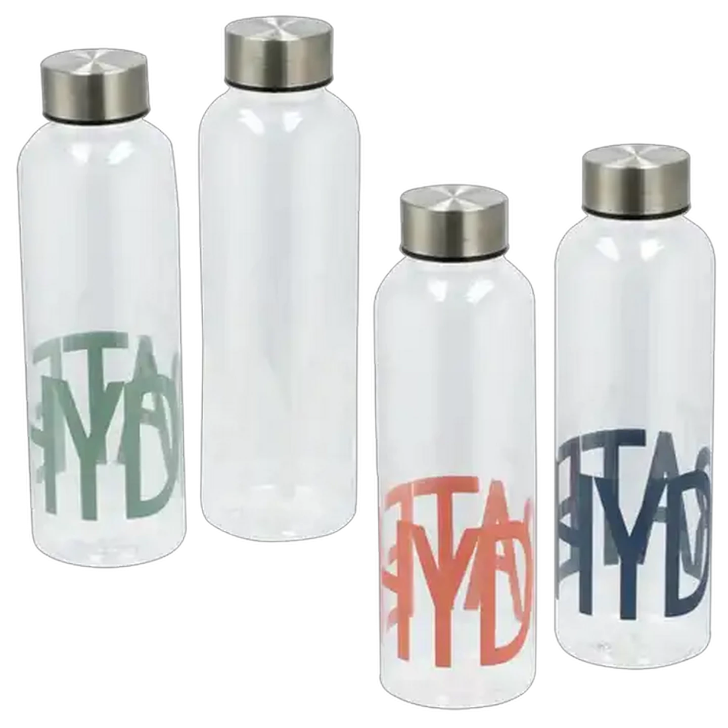Image of Aqua Bottle with Stainless Steel Lid 500ml (Colour May Vary)