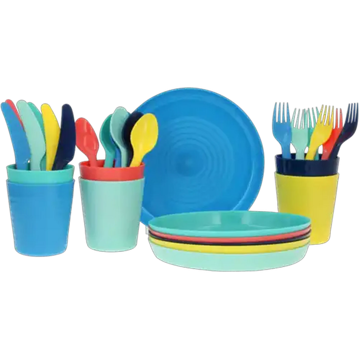 Image of Multicoloured Picnic Set 30 Piece