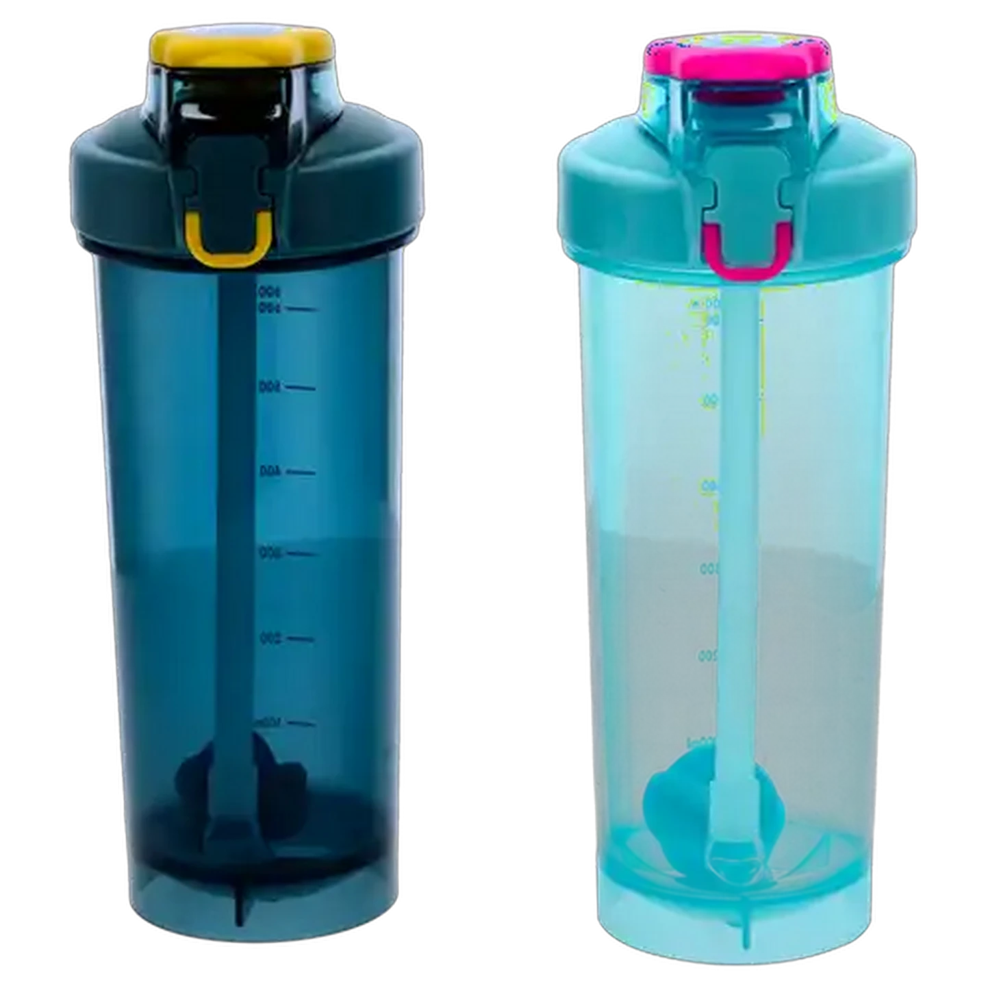 Image of Gym Protein Plastic Bottle with Straw 800ml (Colour May Vary)