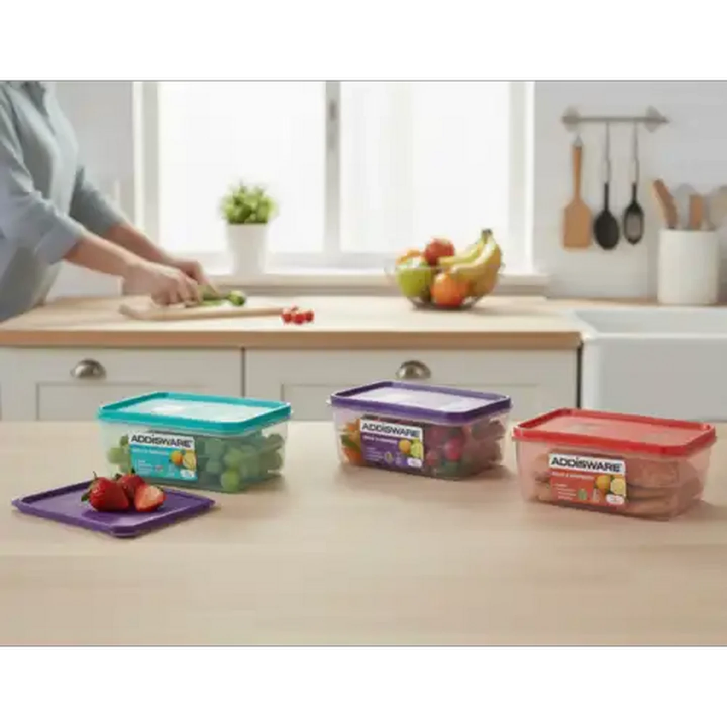 Image of ADDIS Rectangle Container 1L (Colour May Vary)