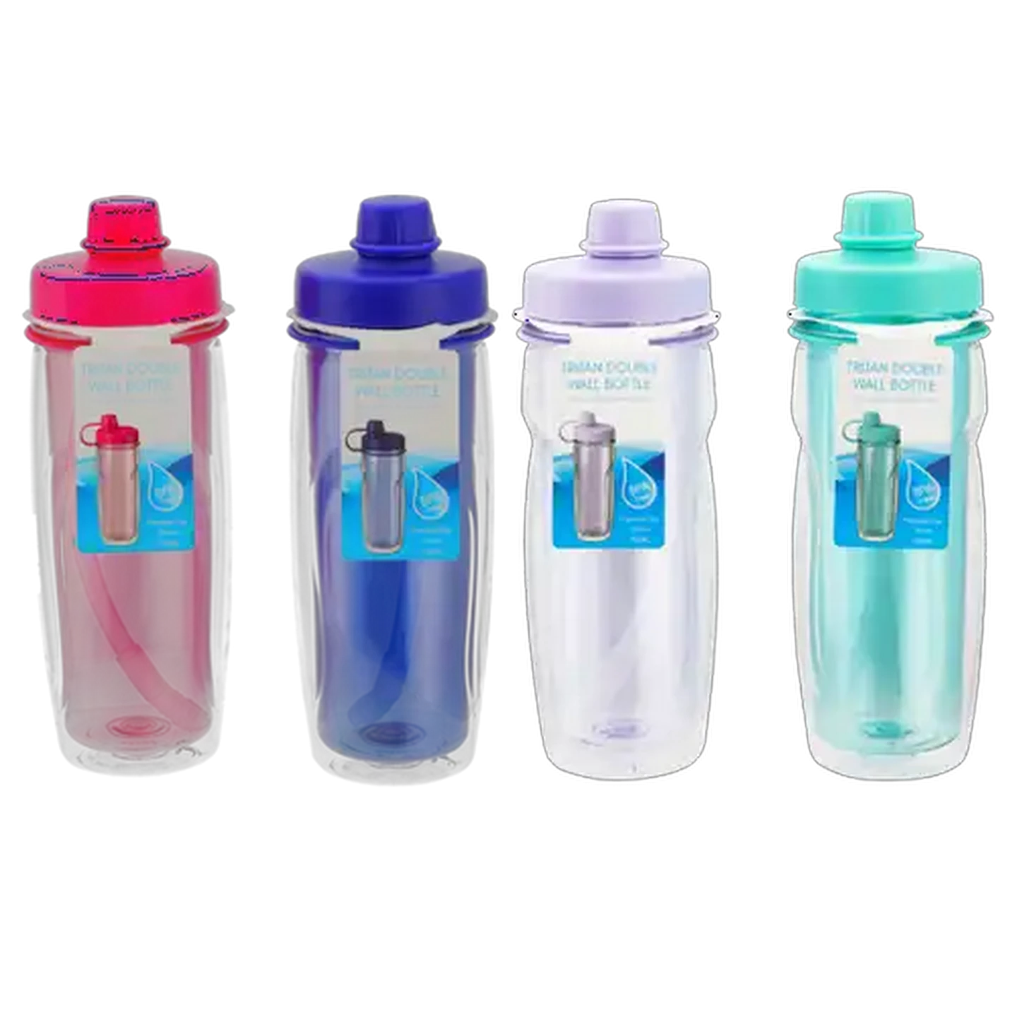 Image of Tritan Double Wall Bottle With Straw 739ml