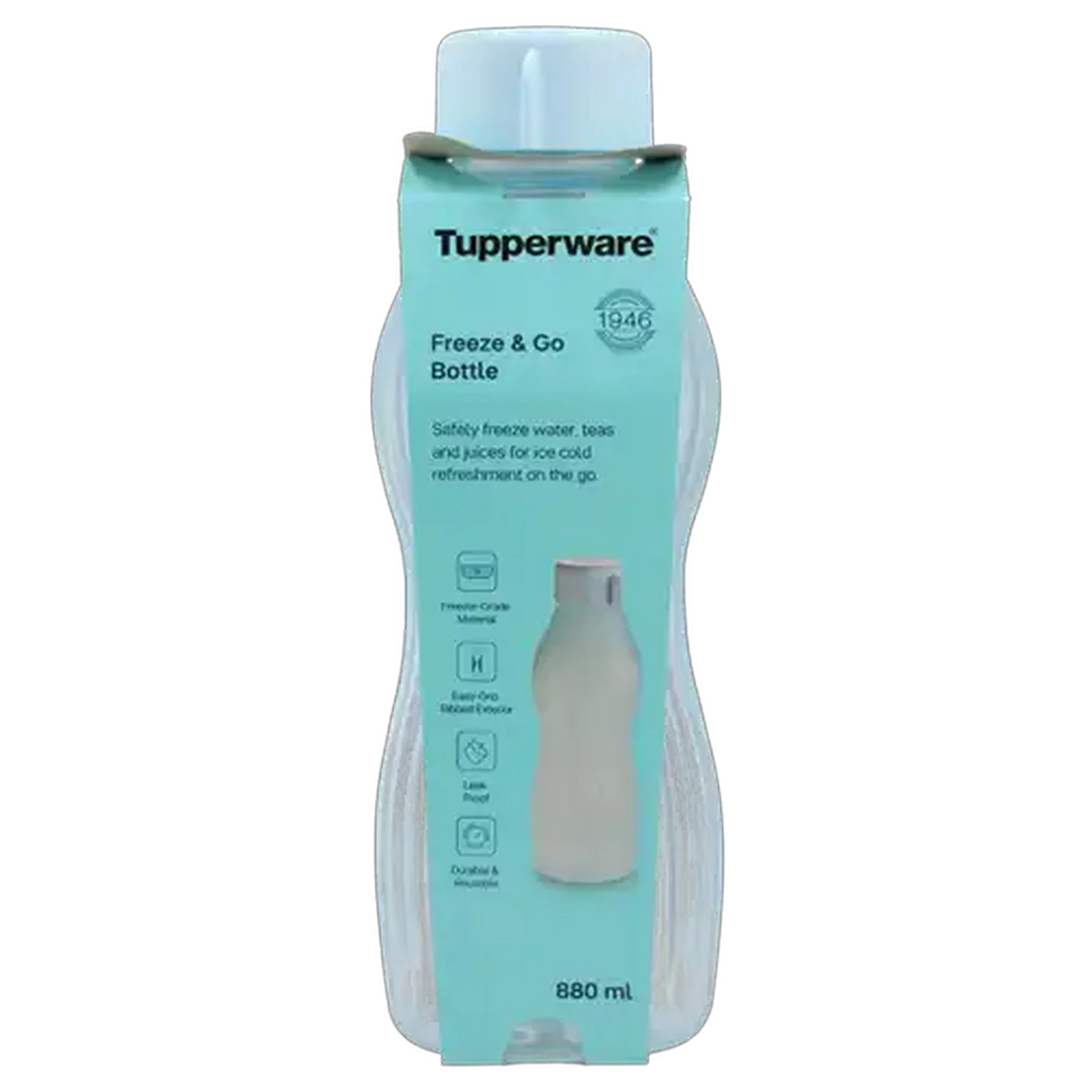 Image of Tupperware Blue Freeze and Go Bottle 880ml