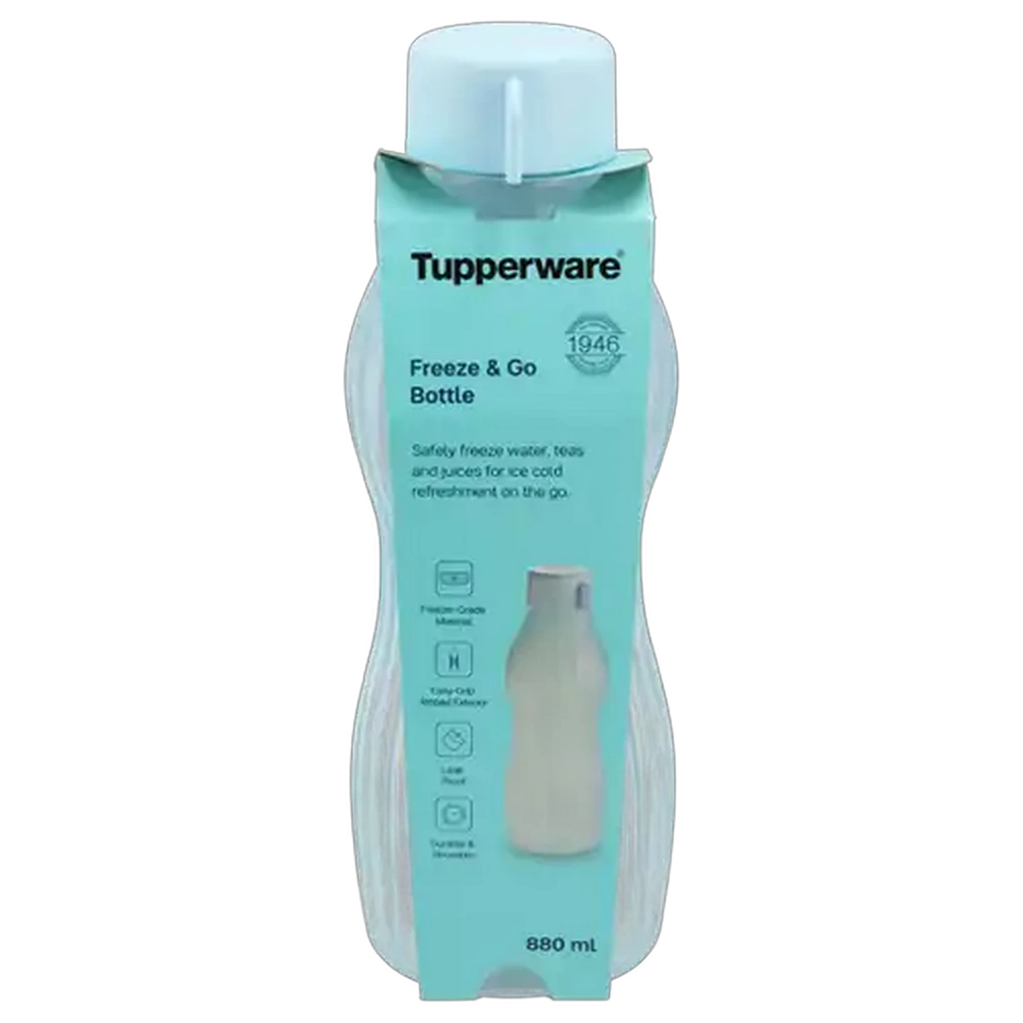 Image of Tupperware Blue Freeze and Go Bottle 880ml