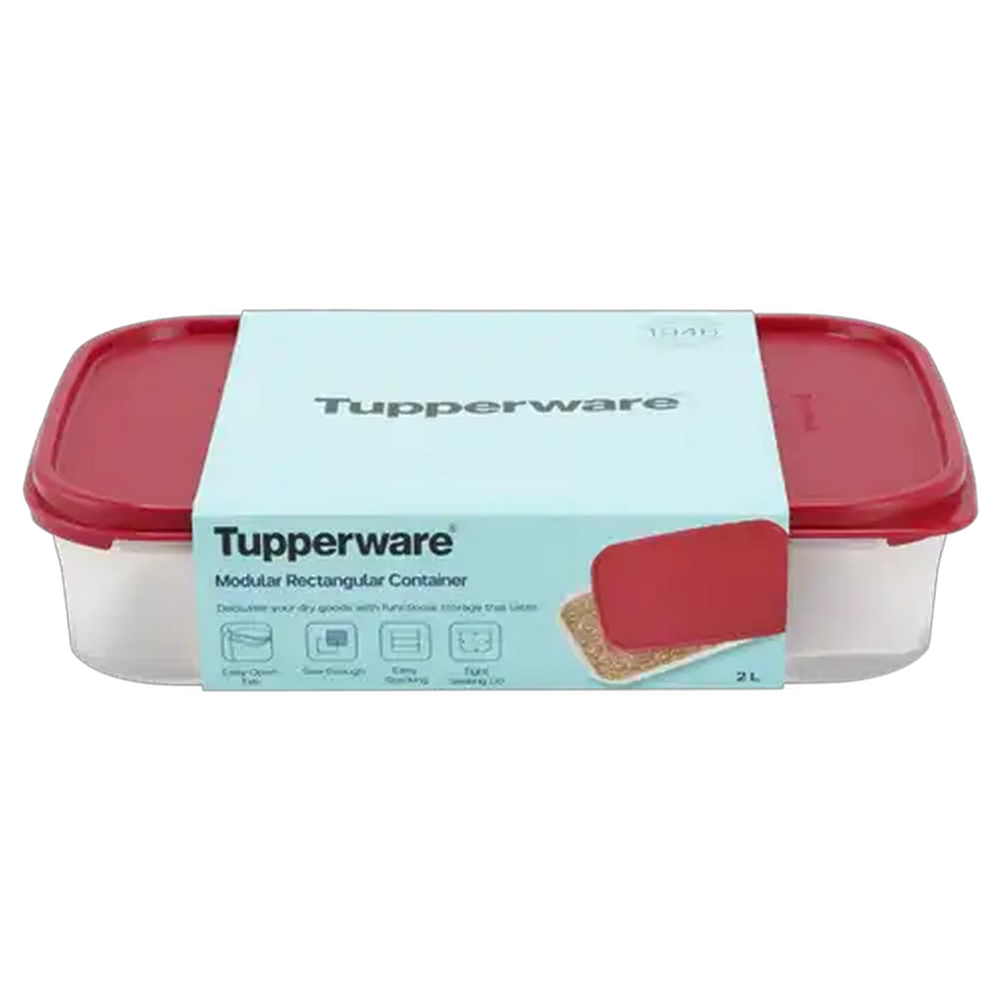 Image of Tupperware Modular Rectangle Container 2L
