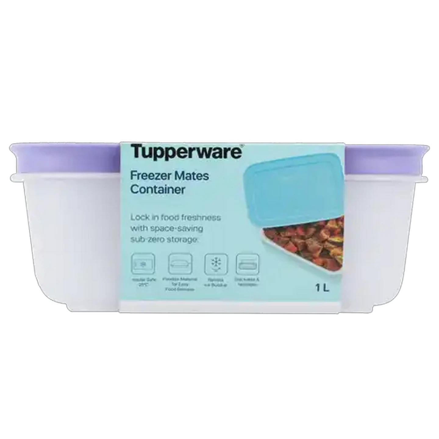 Image of Tupperware Lavender Freezer Mates Container 1L
