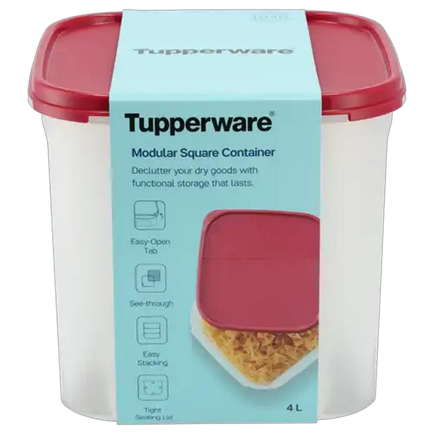 Image of Tupperware Modular Square Container 4L