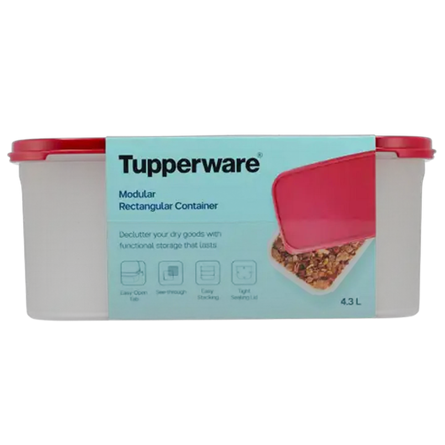 Image of Tupperware Modular Rectangle Container 4L