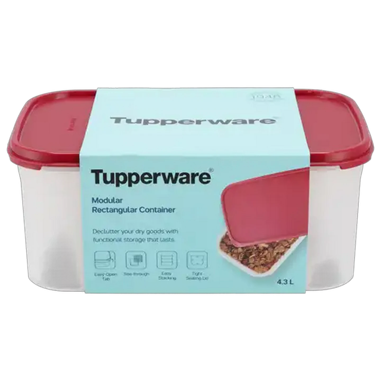 Image of Tupperware Modular Rectangle Container 4L