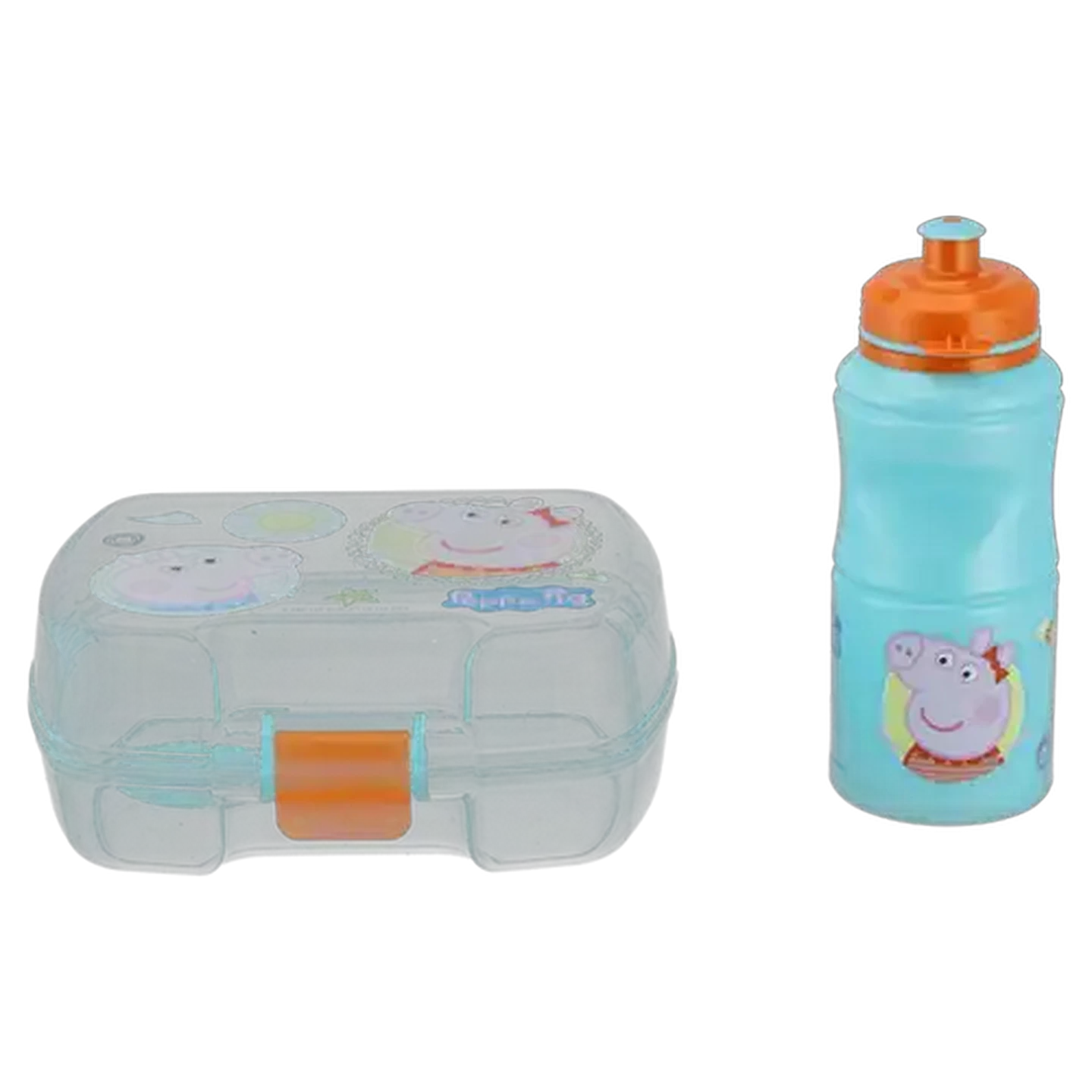 Image of Peppa Pig Pastel Lunch Box & Bottle Set 2 Piece