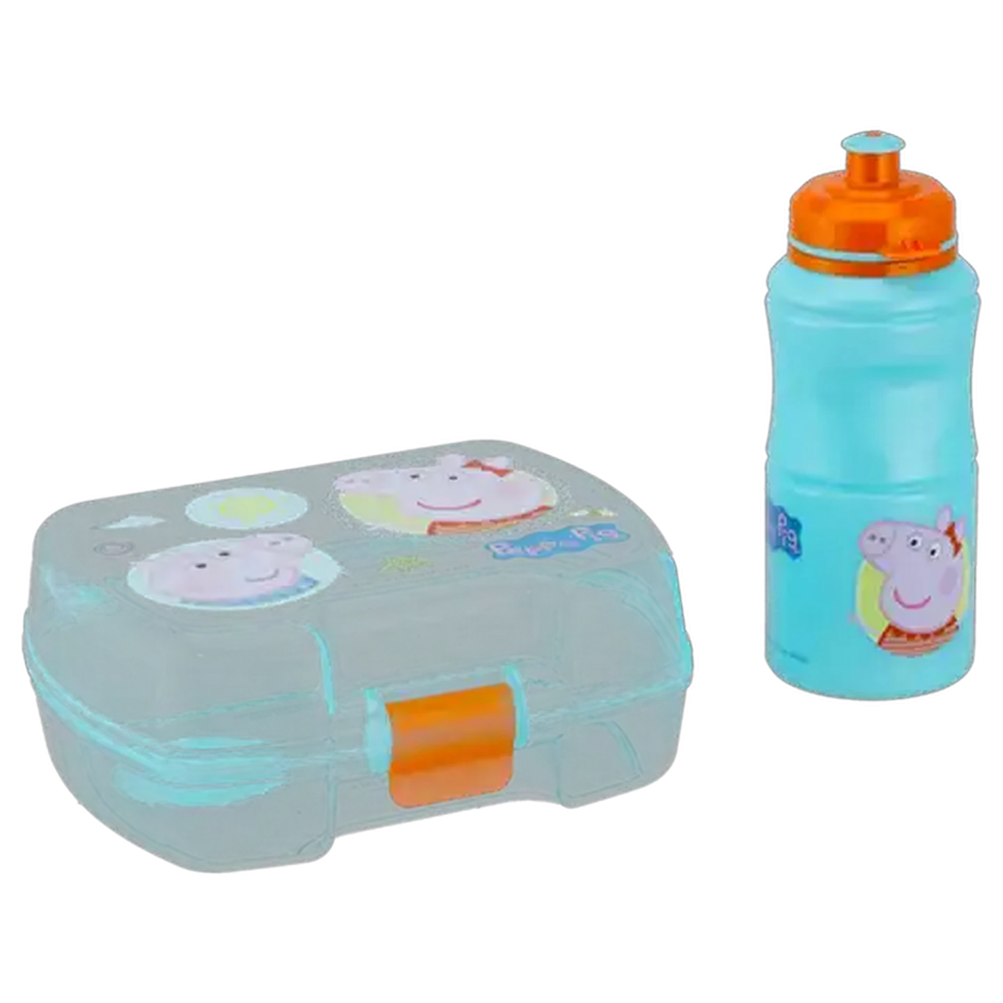 Image of Peppa Pig Pastel Lunch Box & Bottle Set 2 Piece